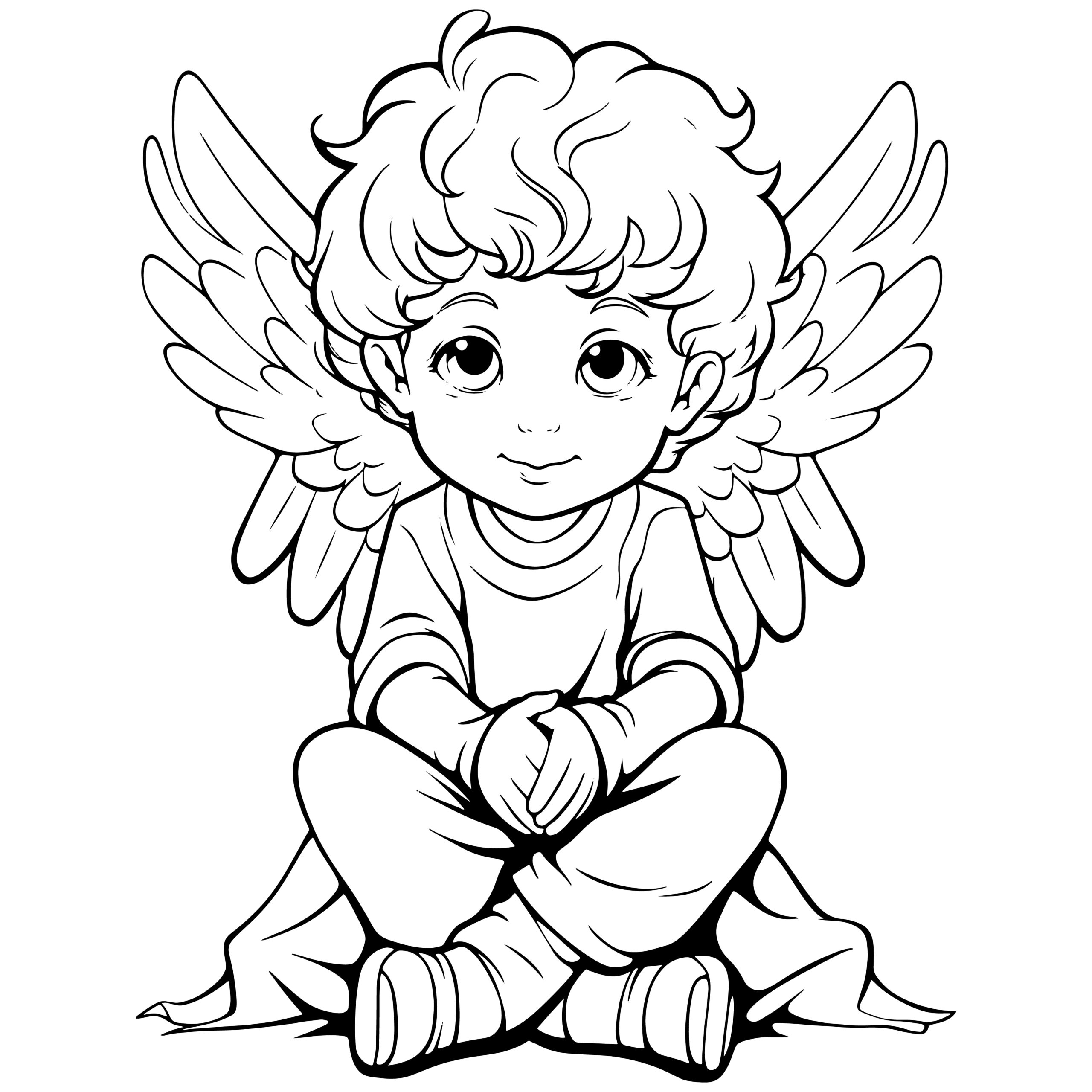 Angel Coloring Pages For Kids Angels Coloring Book Made By Teachers