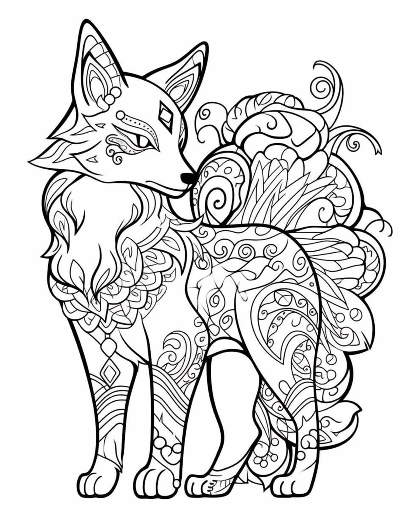 animal coloring pages for adults pdf