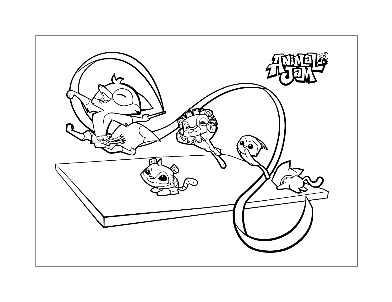 Animal Jam Coloring Pages Printable Coloring Pages FREE