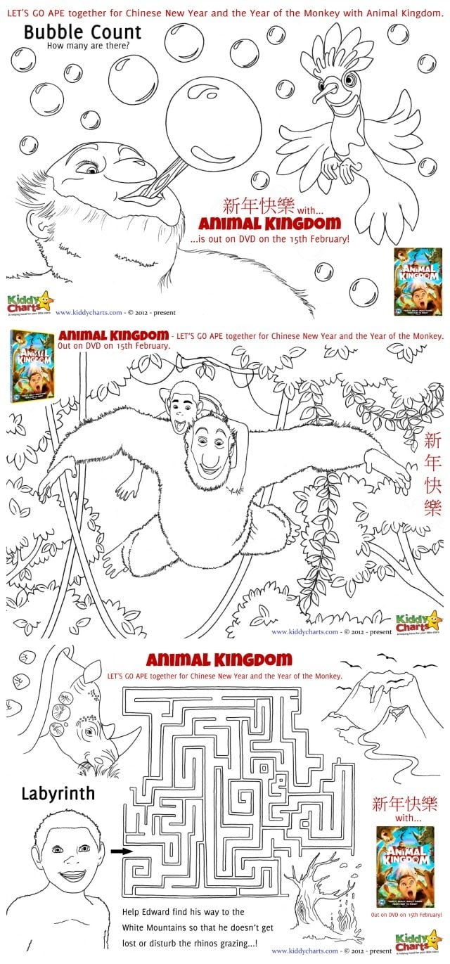 animal kingdom coloring pages