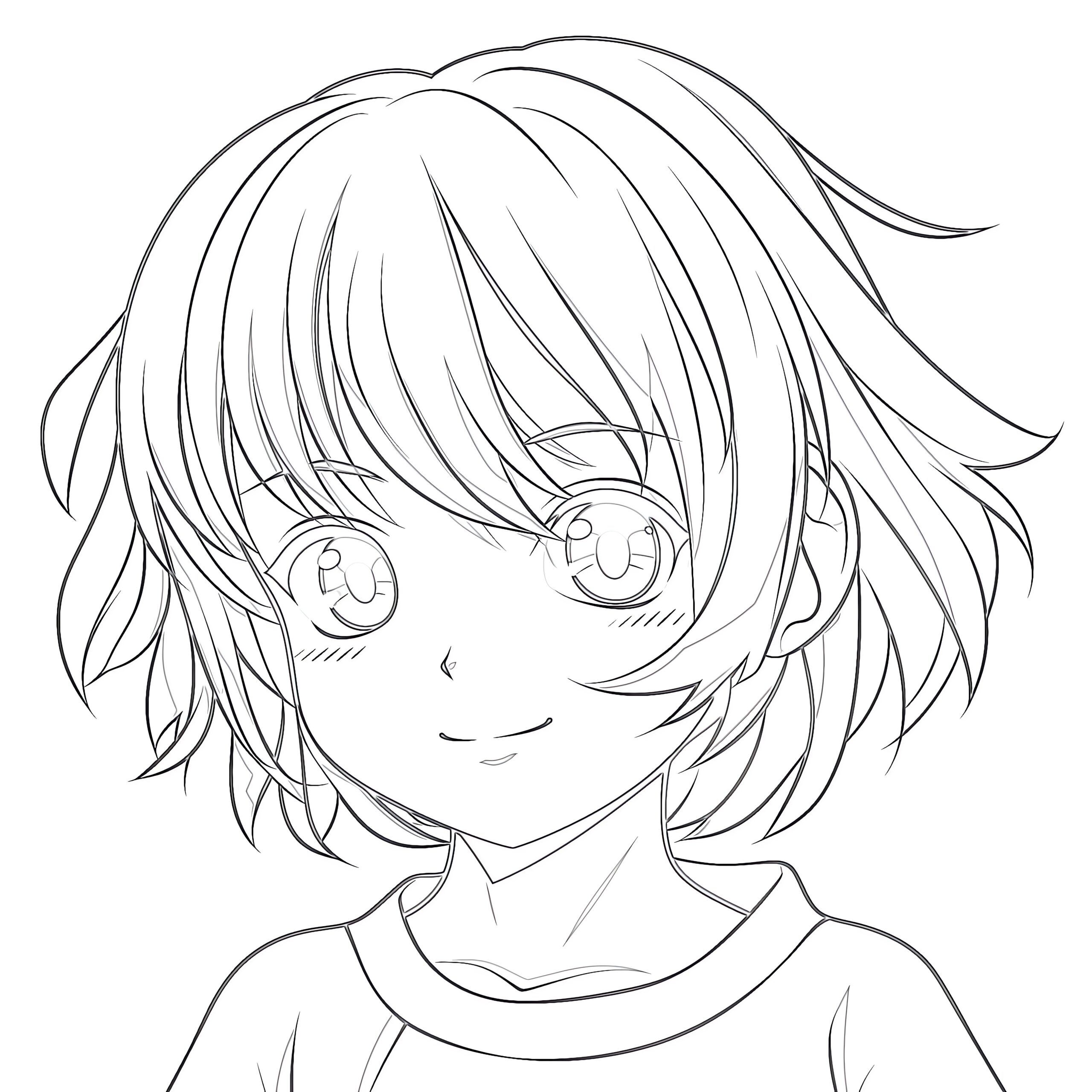 Anime Manga Coloring Pages With Animated Effects Coloring Pages Mimi Panda