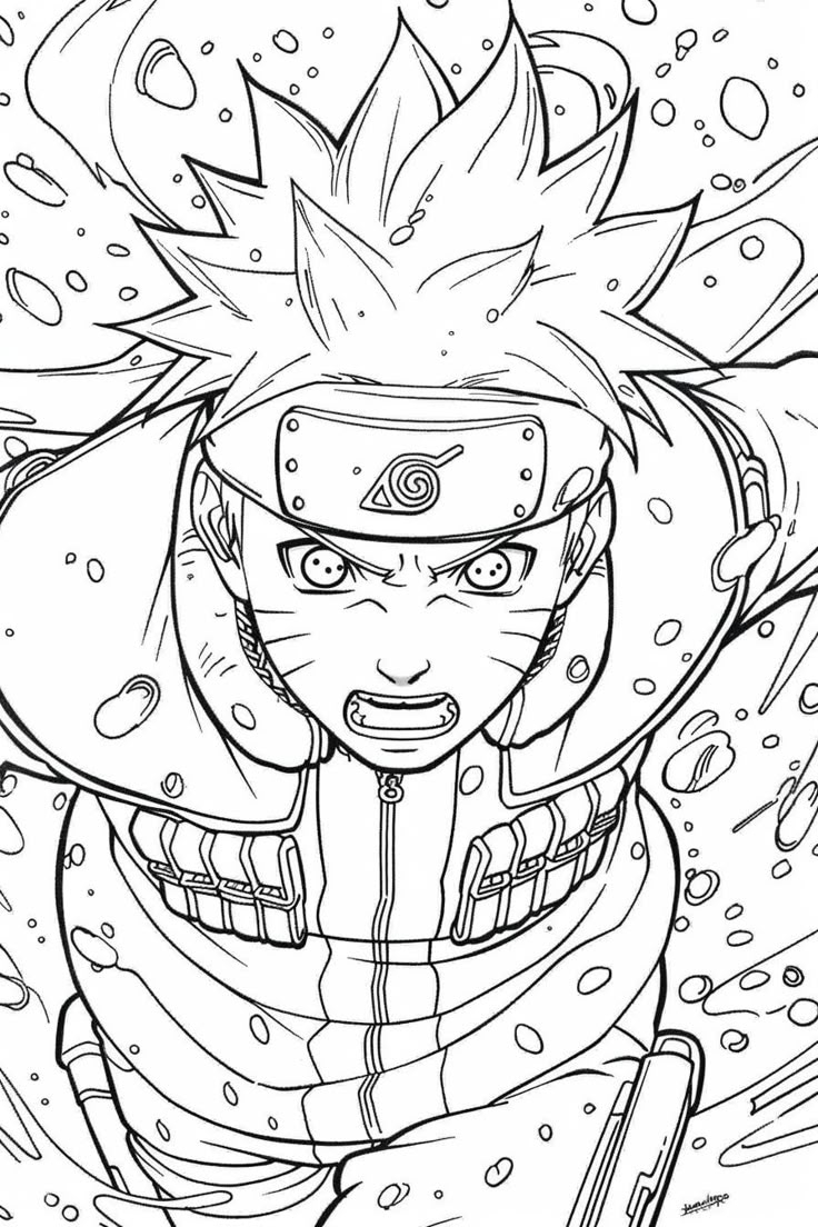 anime naruto coloring pages