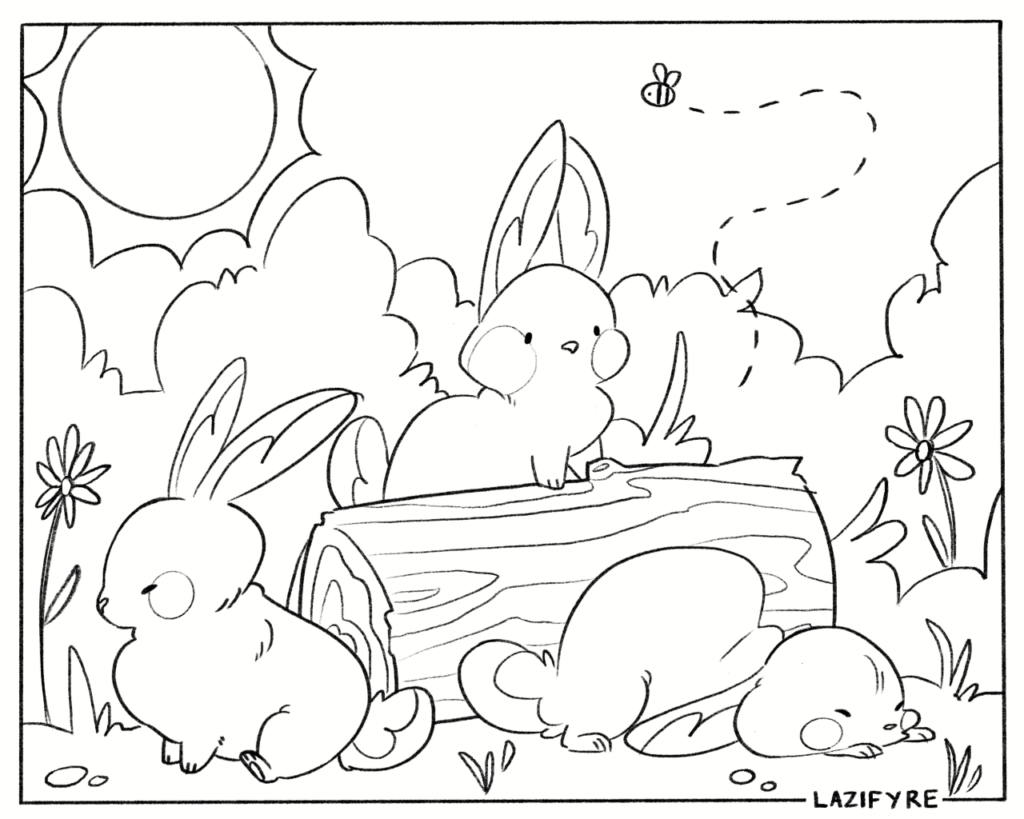 April Coloring Page Veterinary Medicine At Illinois