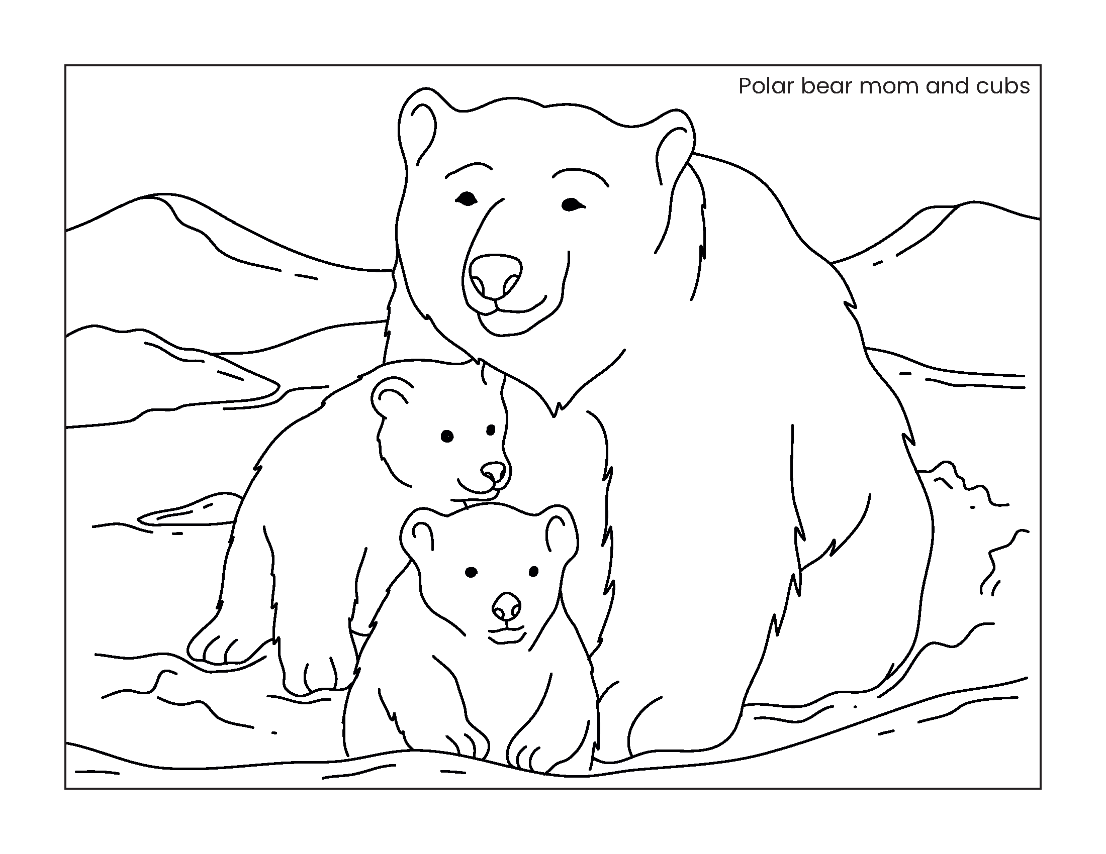 Arctic Animals Coloring Pages Gift Of Curiosity