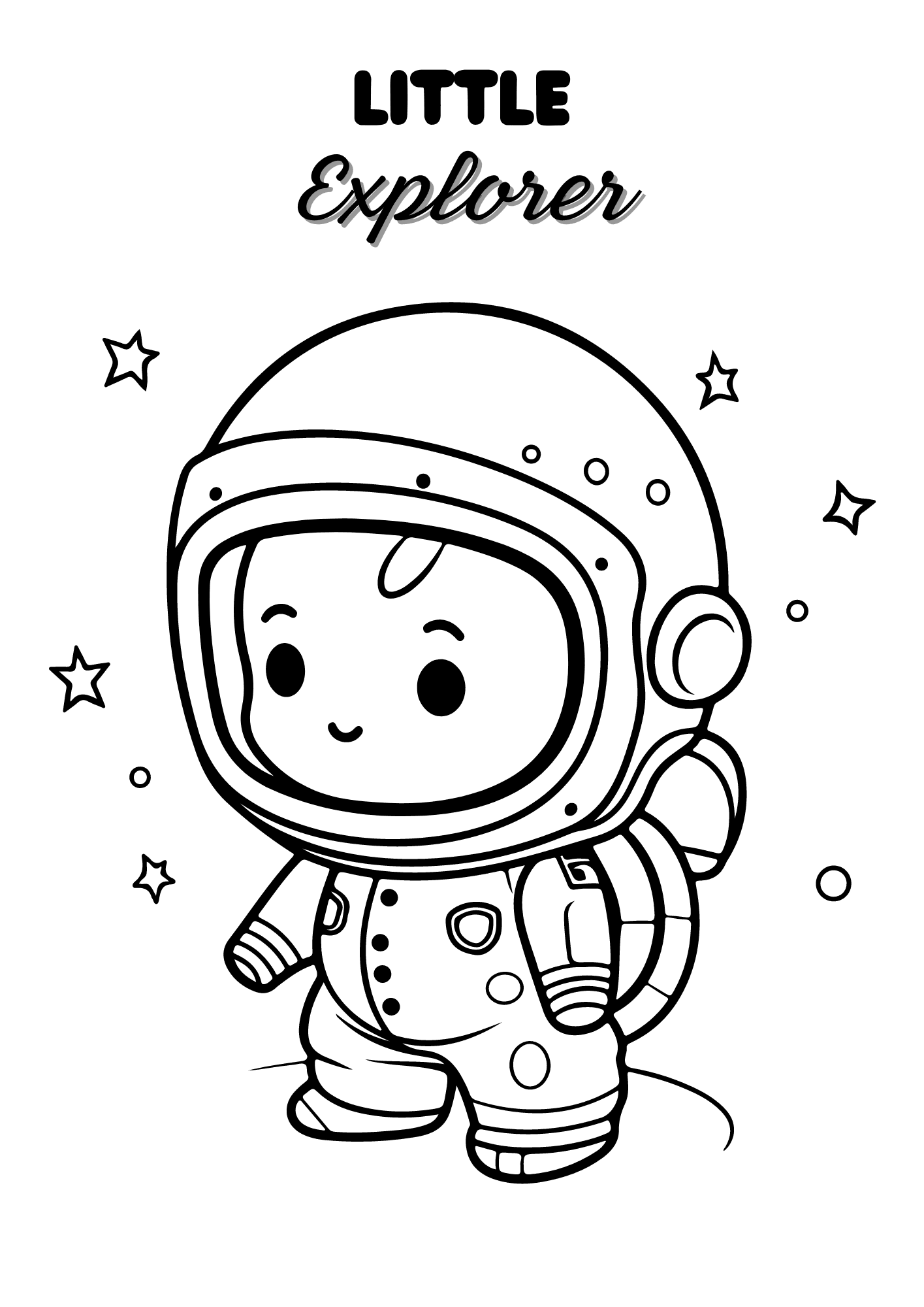 astronaut coloring pages