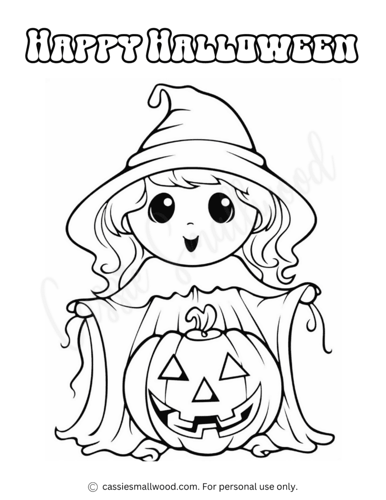 AWESOME Halloween Coloring Pages Cassie Smallwood