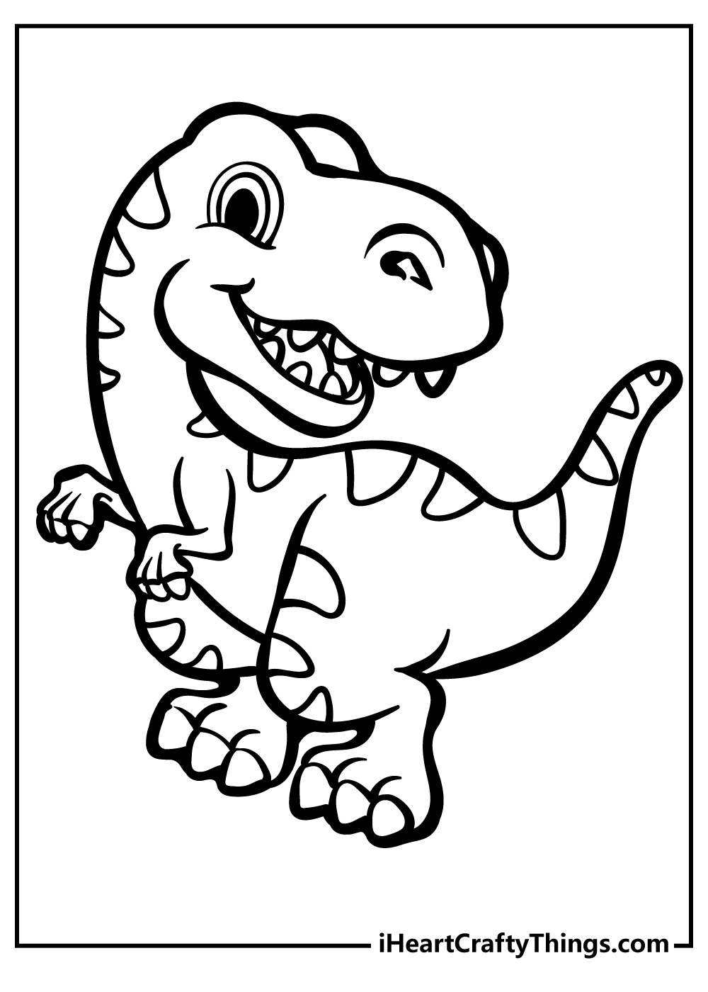 dinosaur preschool coloring pages