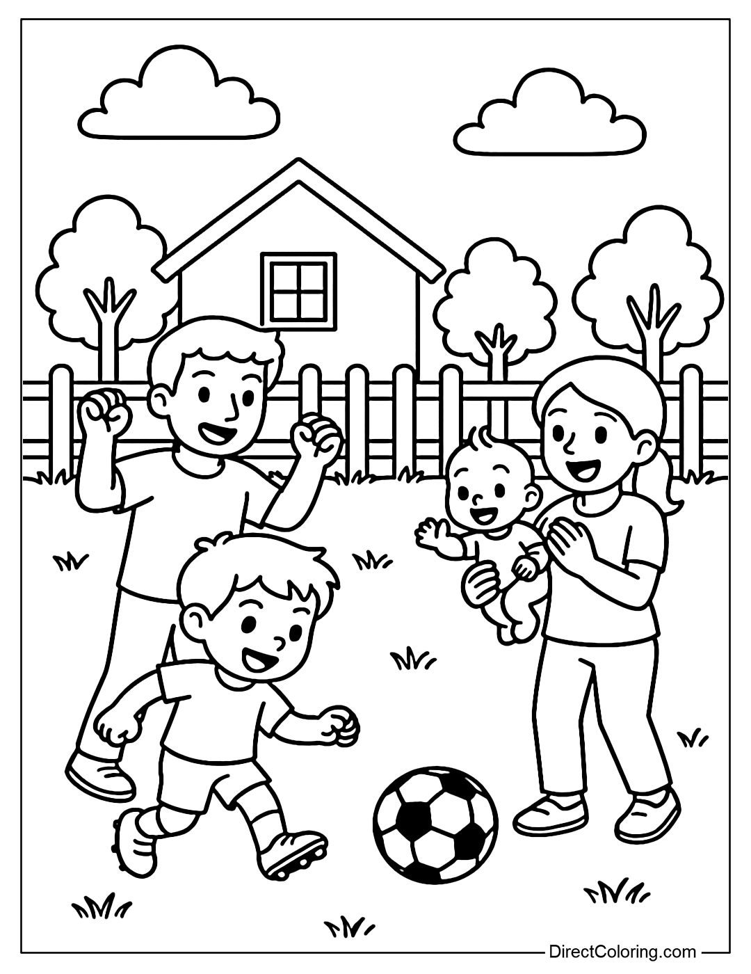 soccer coloring page