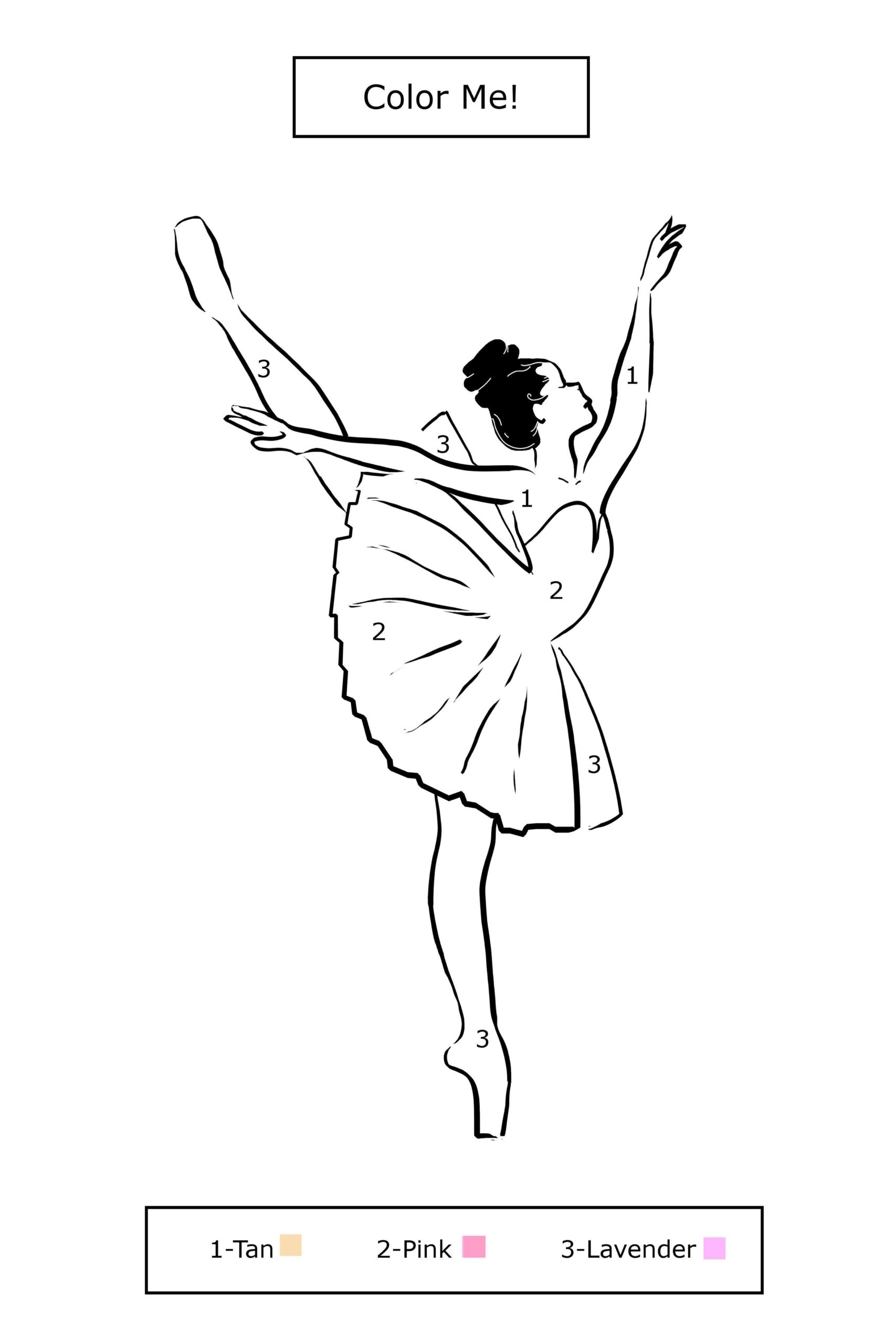 ballerina coloring book pages