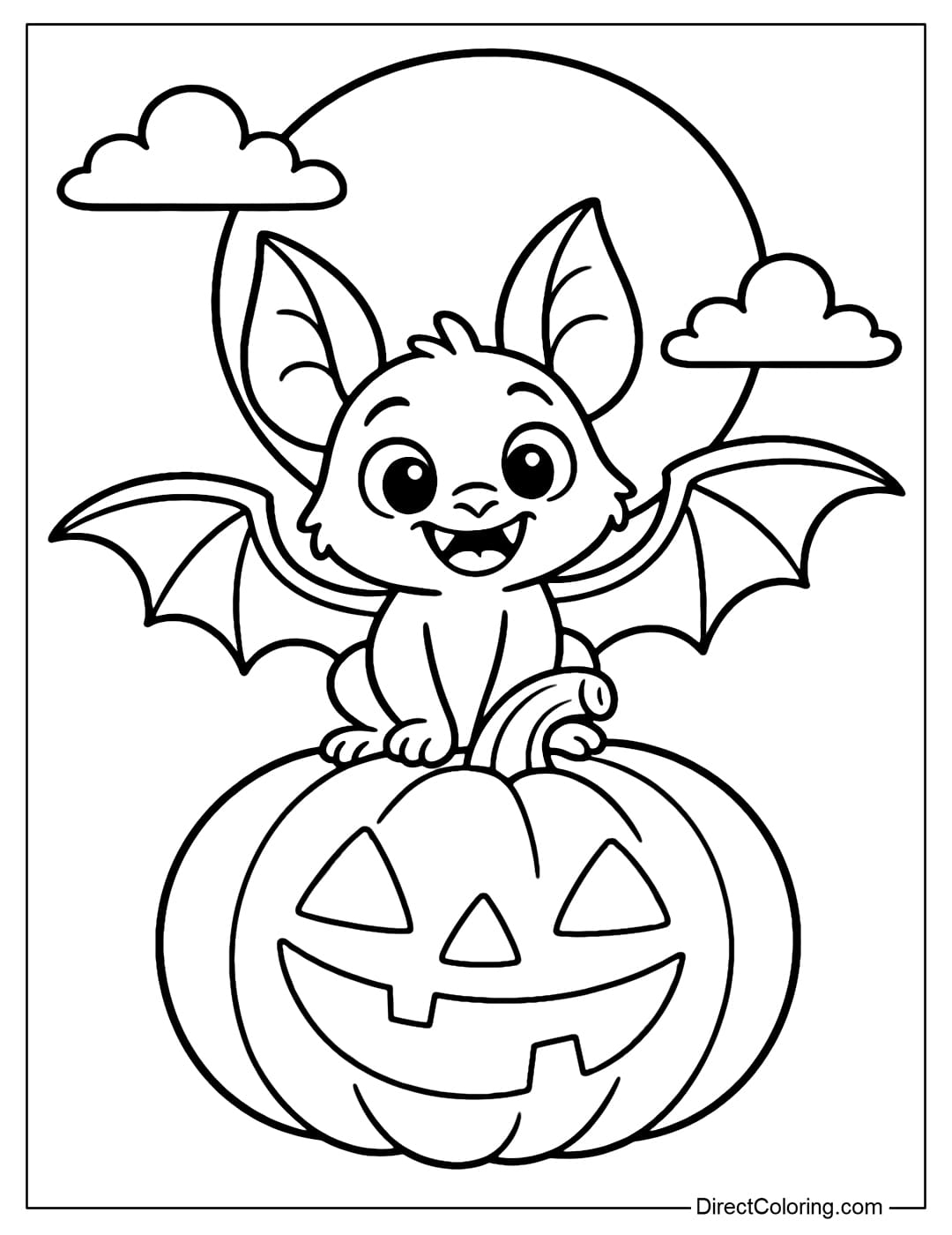 Bat Coloring Pages Free PDF To Download And Print