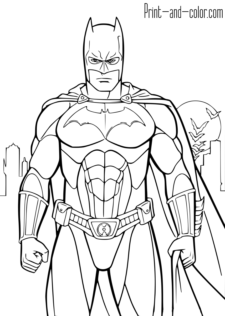 batman color page