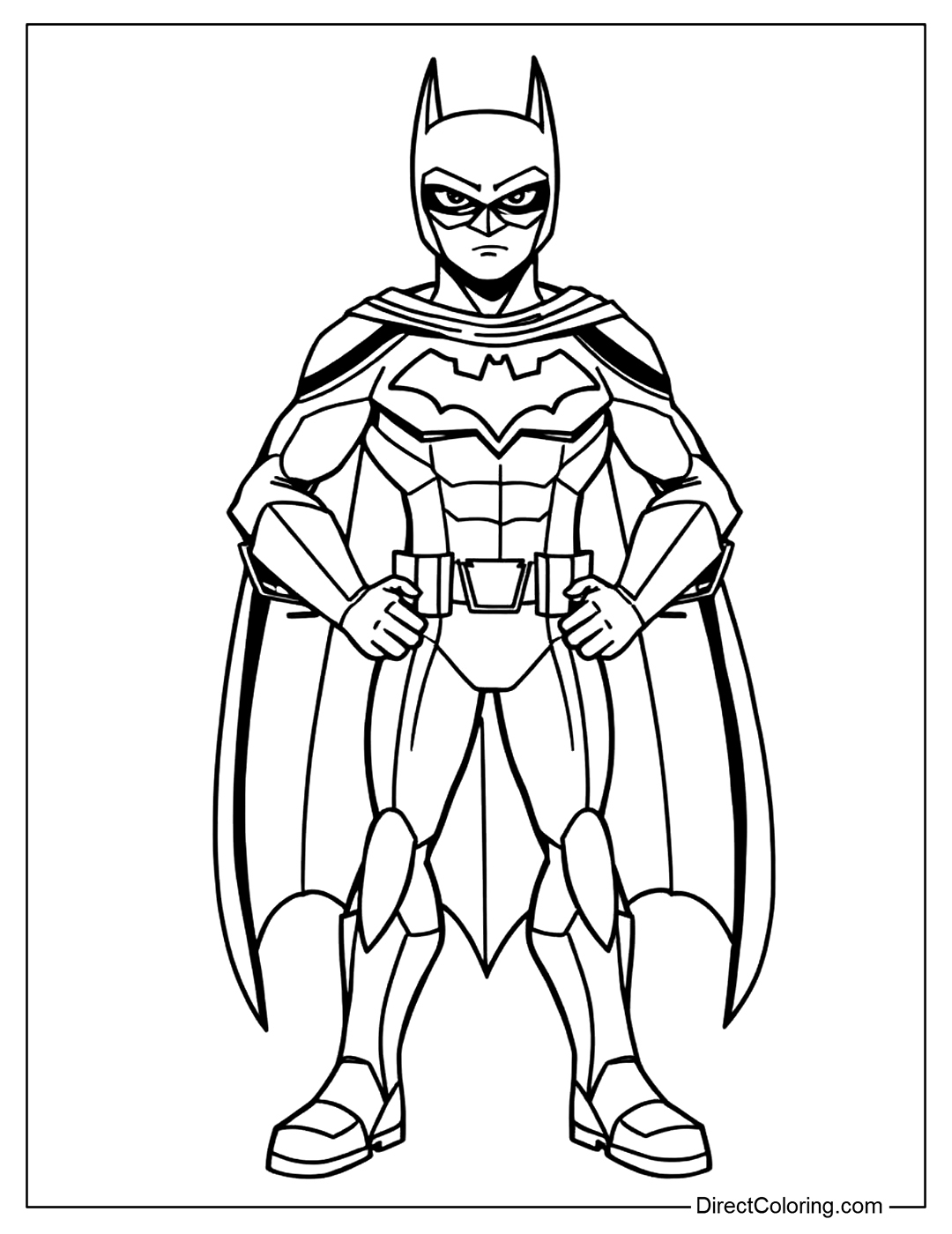 coloring book pages batman