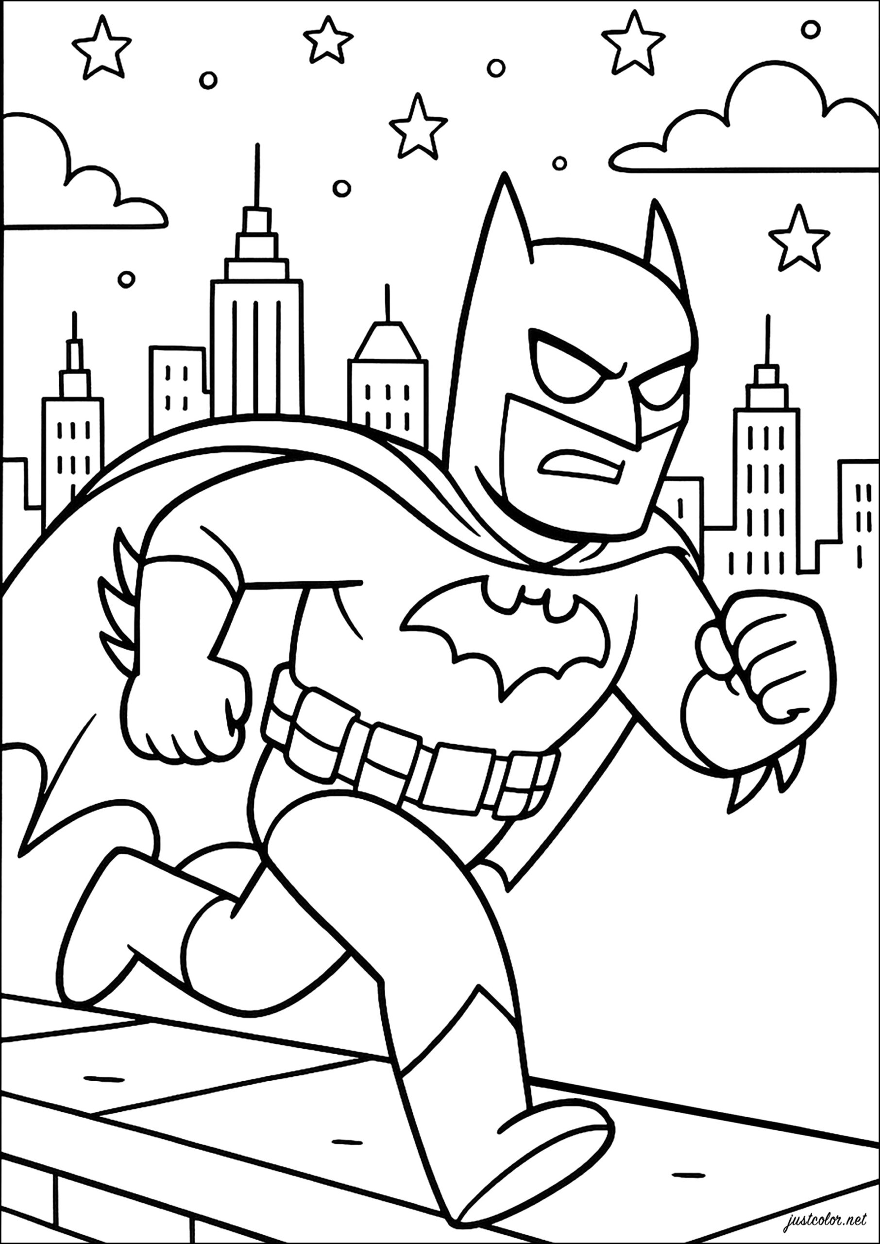 batman animated series coloring pages