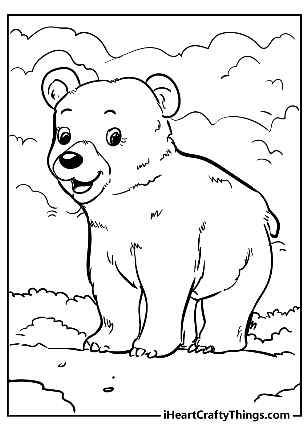 Bear Coloring Pages Printables 