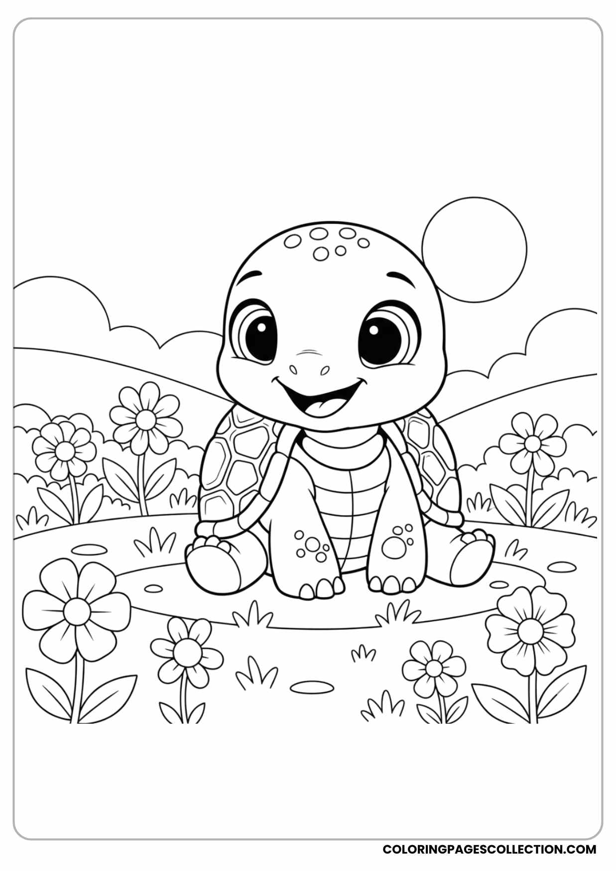 turtle coloring page
