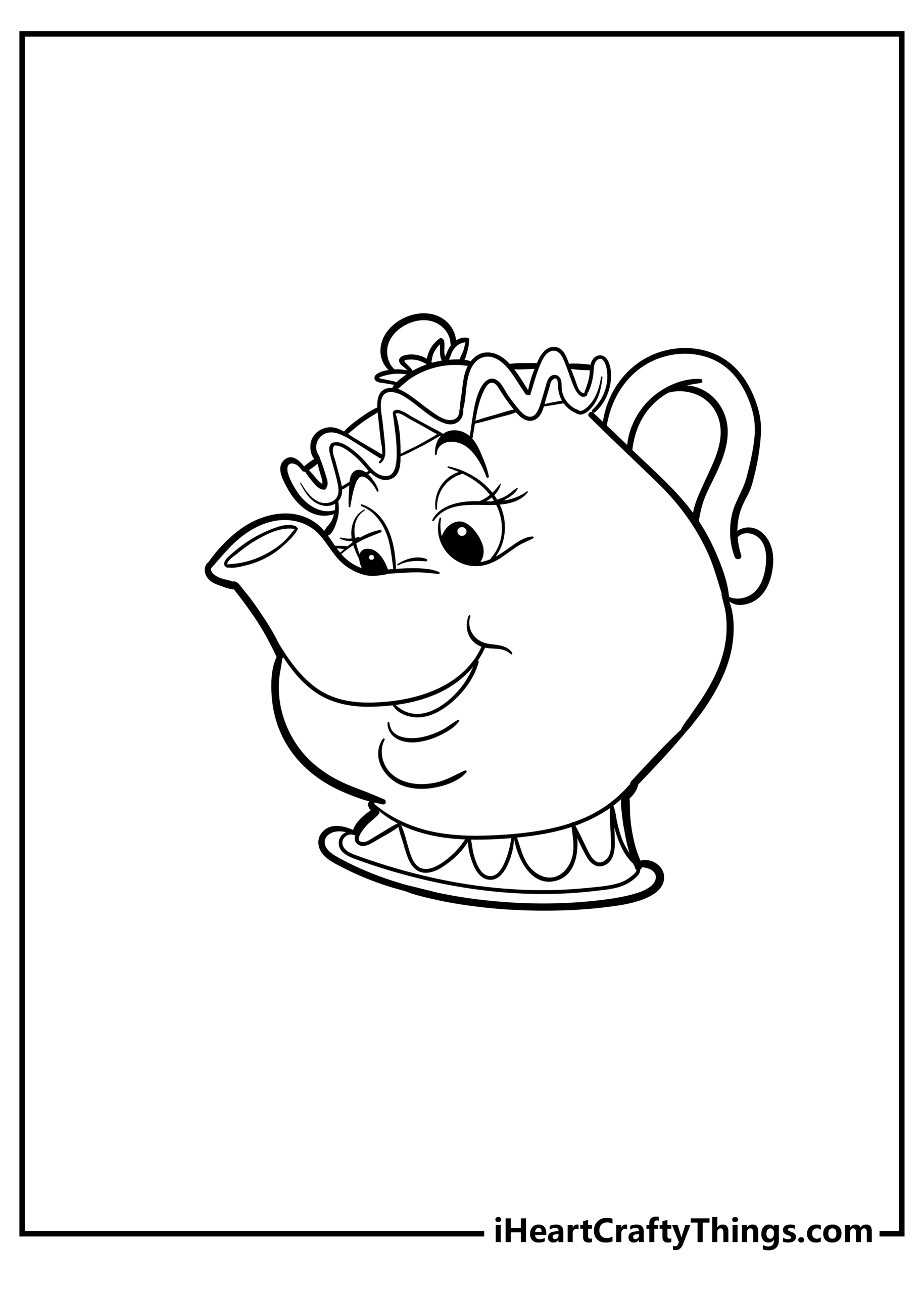 Beauty And The Beast Coloring Pages 20 Free Printables 