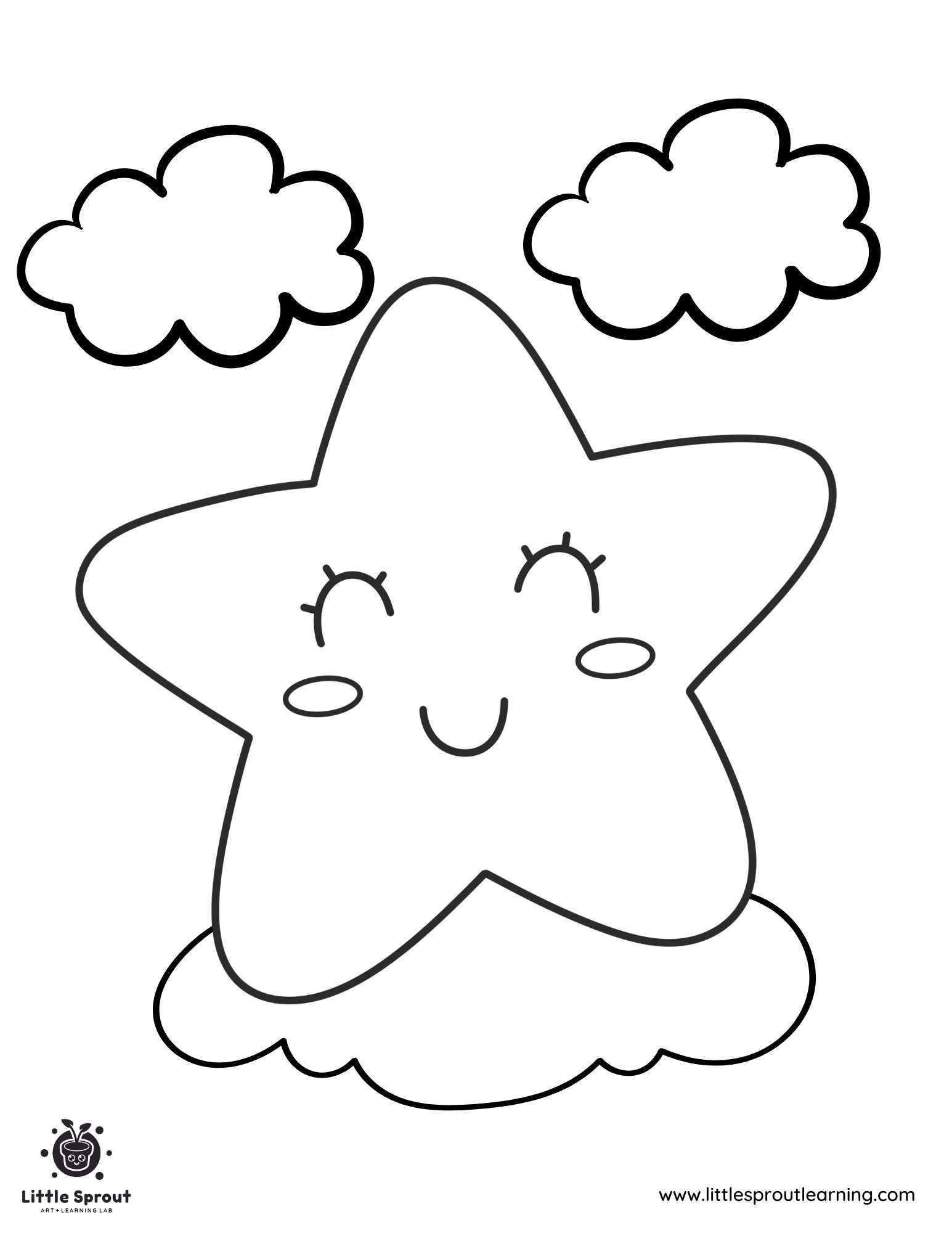 Best 10 Star Coloring Pages Little Sprout Art