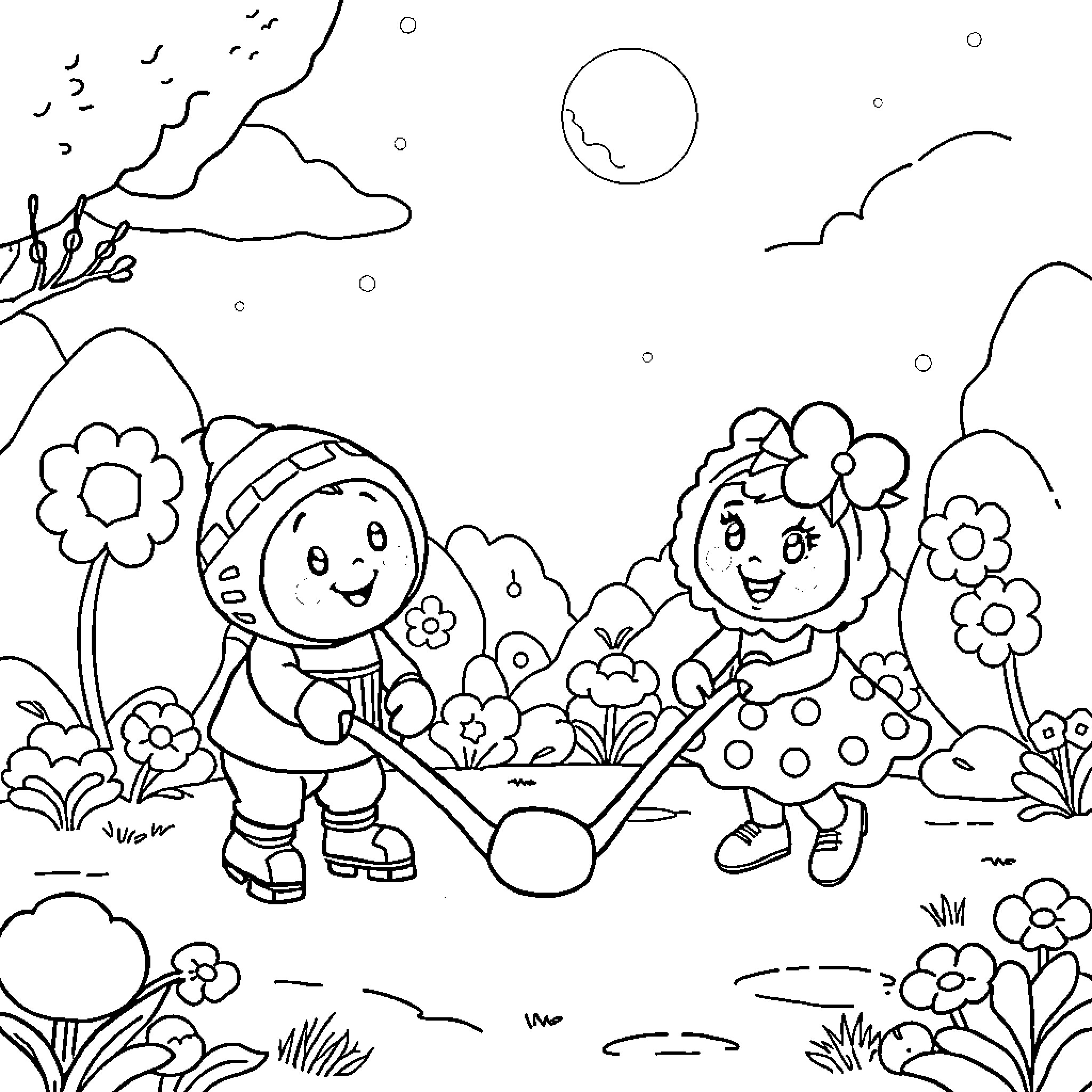 Best Garden Characters Coloring Pages Free Printable PDF 