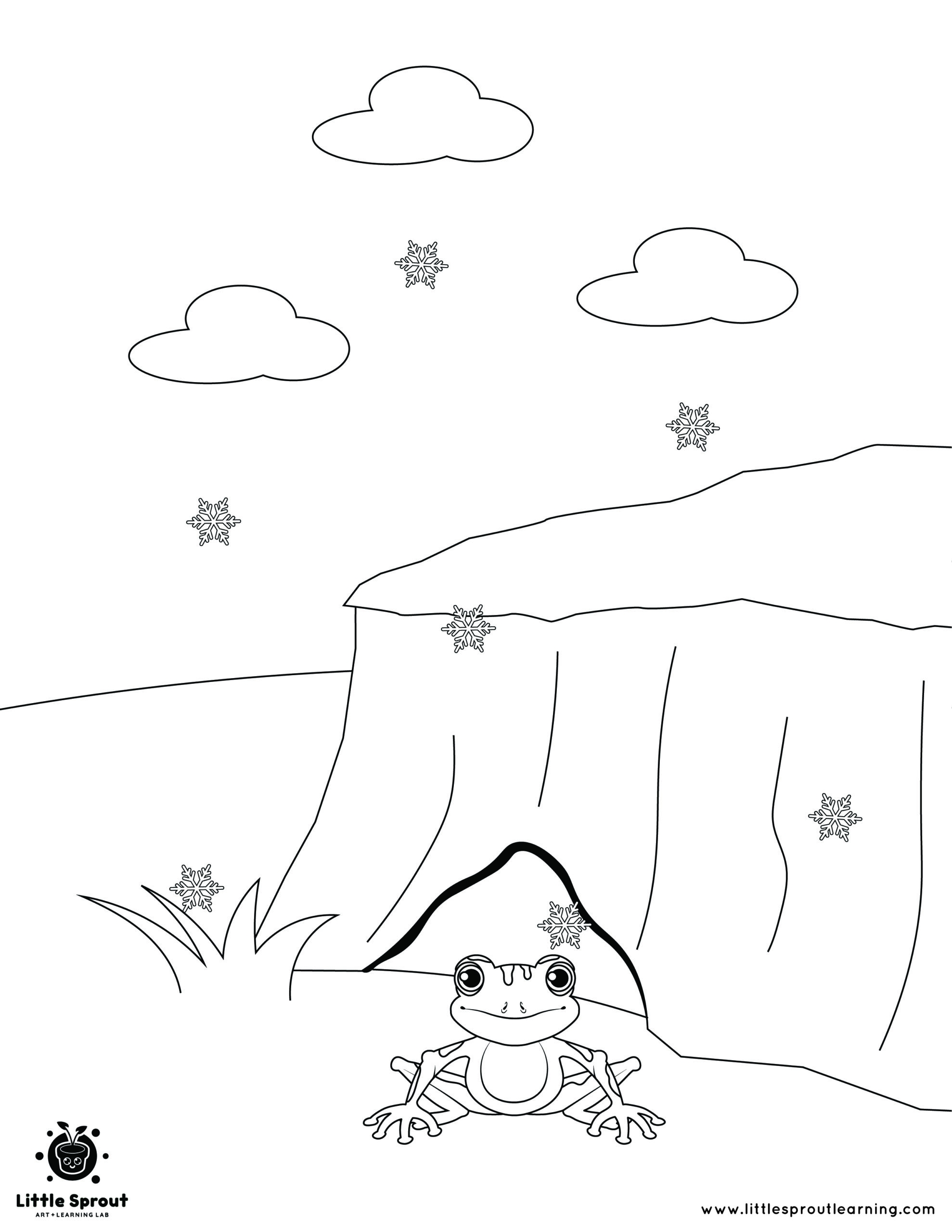 Best Hibernating Animal Coloring Pages Little Sprout Art