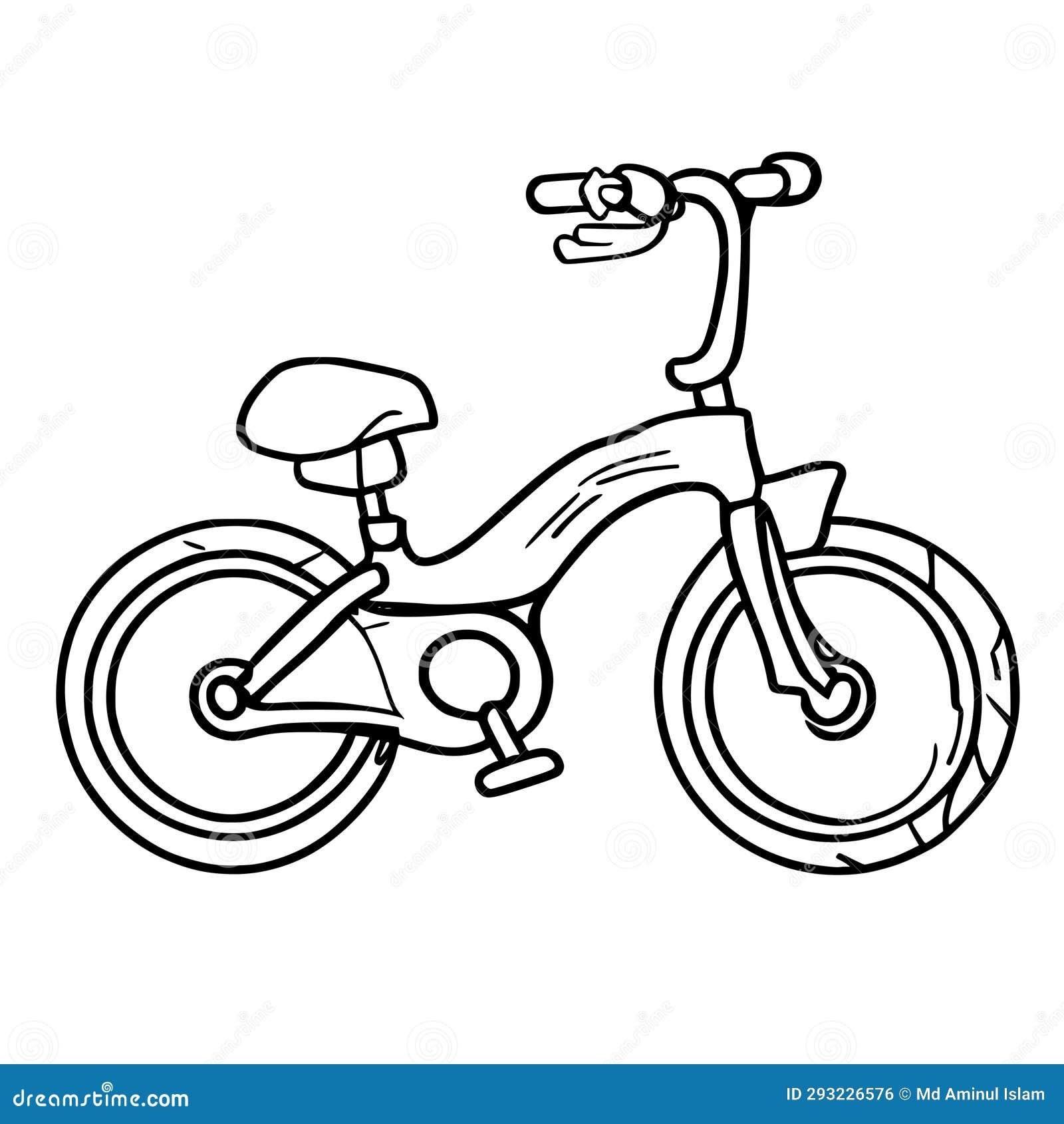 Bicycle Coloring Pages For Kids Stock Vector Illustration Of Print Riding 293226576