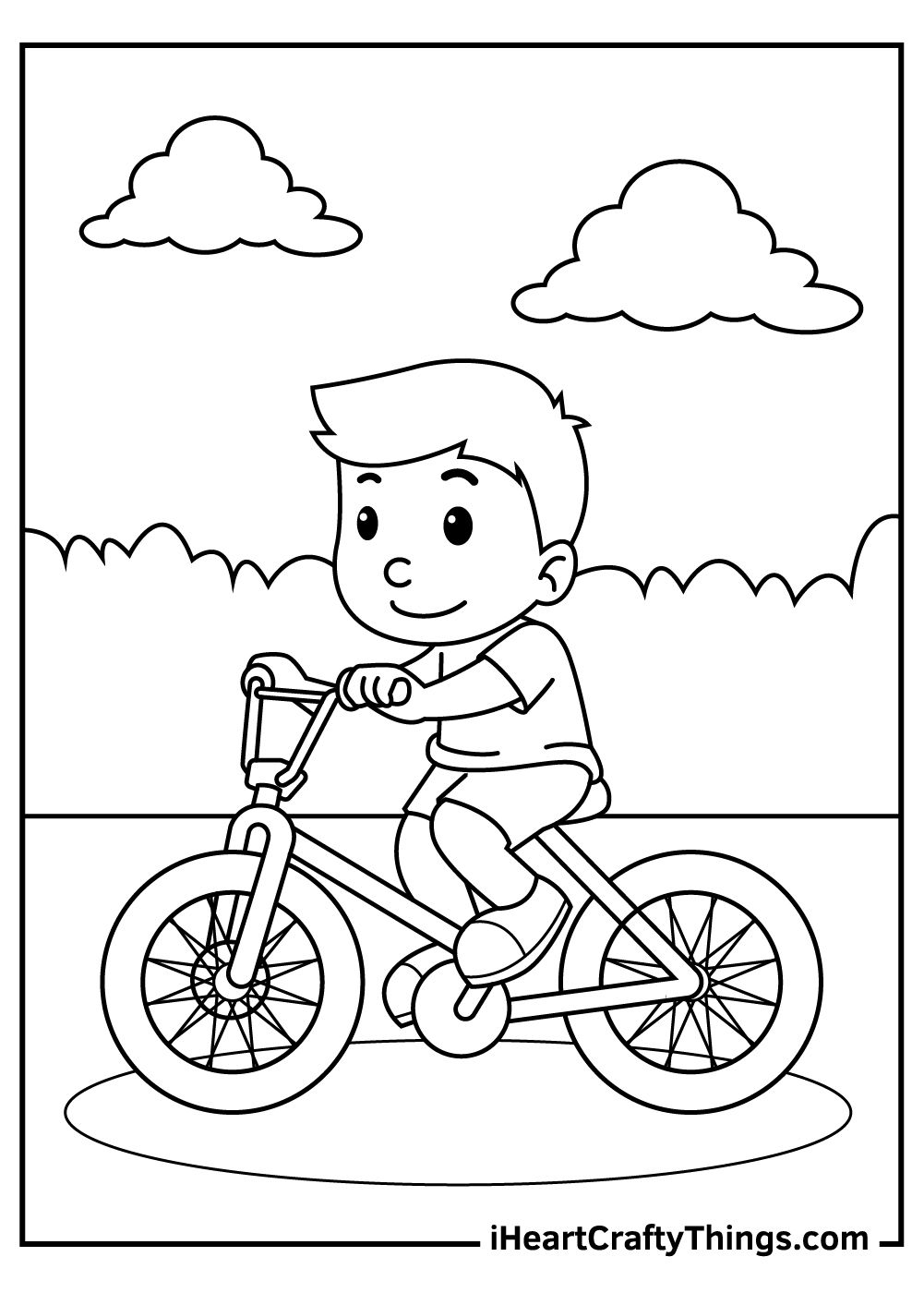 Bicycles Coloring Pages