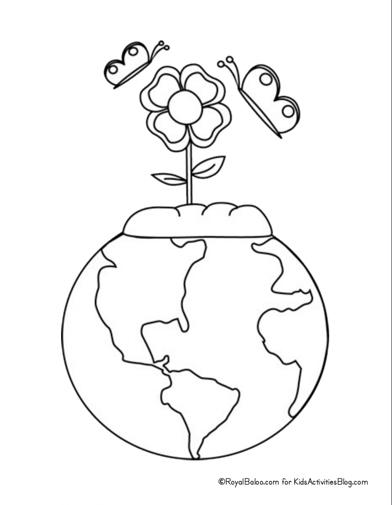 BIG Set Of Free Earth Day Coloring Pages For Kids Kids Activities Blog