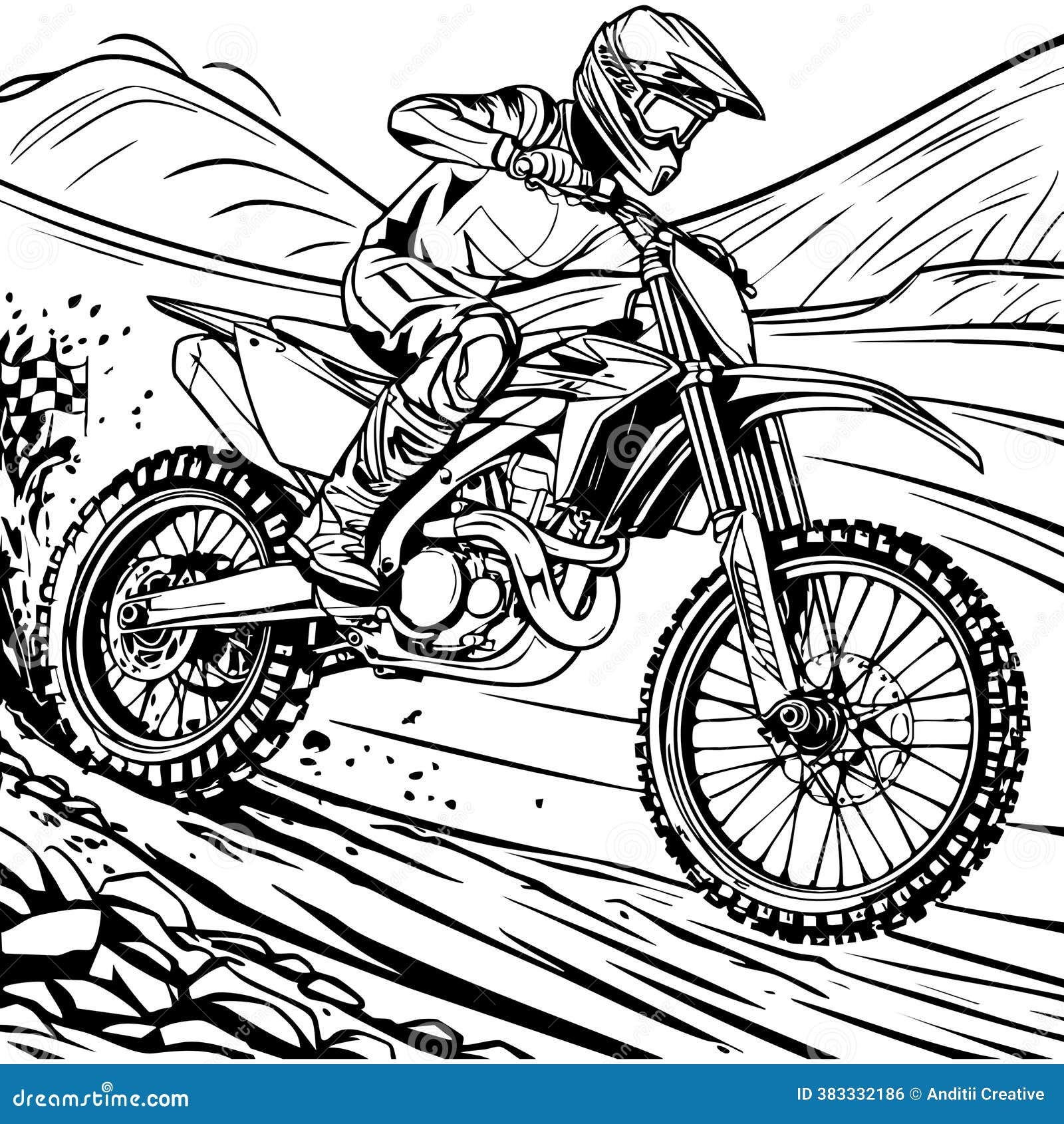Biker Coloring Page Stock Illustrations 301 Biker Coloring Page Stock Illustrations Vectors Clipart Dreamstime