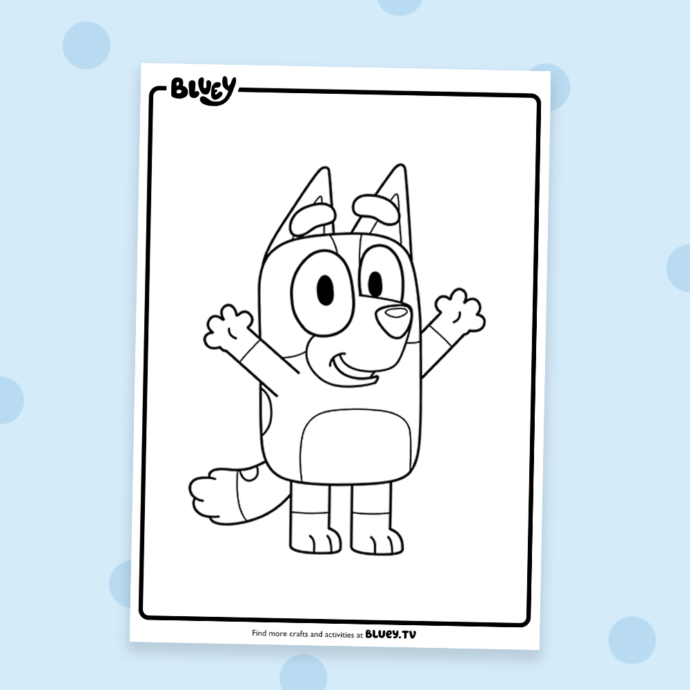 Bingo Colouring Sheets 