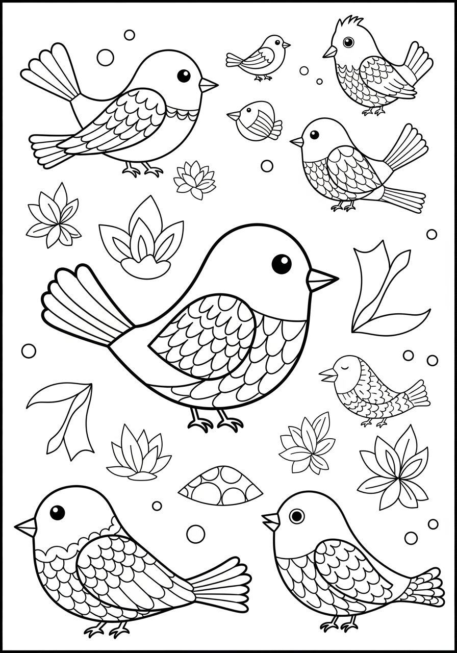 bird coloring pages for preschoolers
