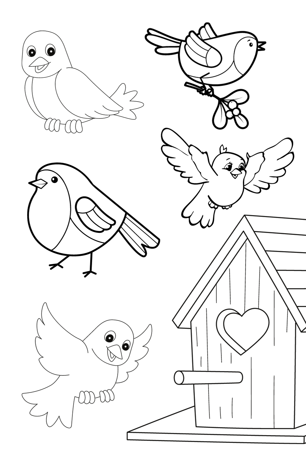 Bird Coloring Pages For Kids And Adults