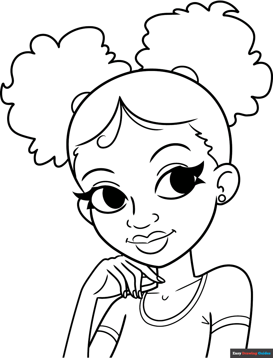 black girl coloring pages