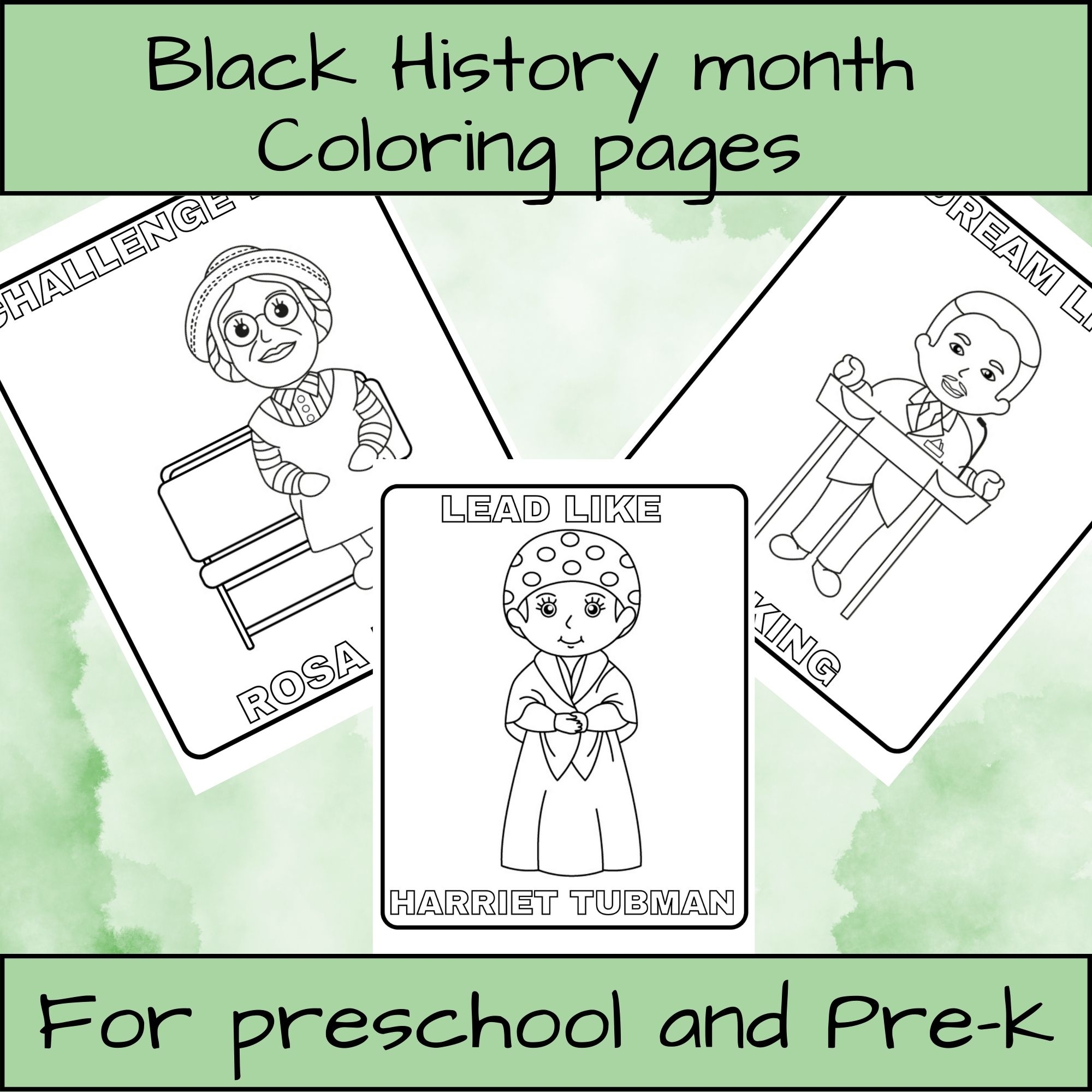 Black History Month Coloring Pages Preschool And Pre k No Prep Worksheets Made By Teachers