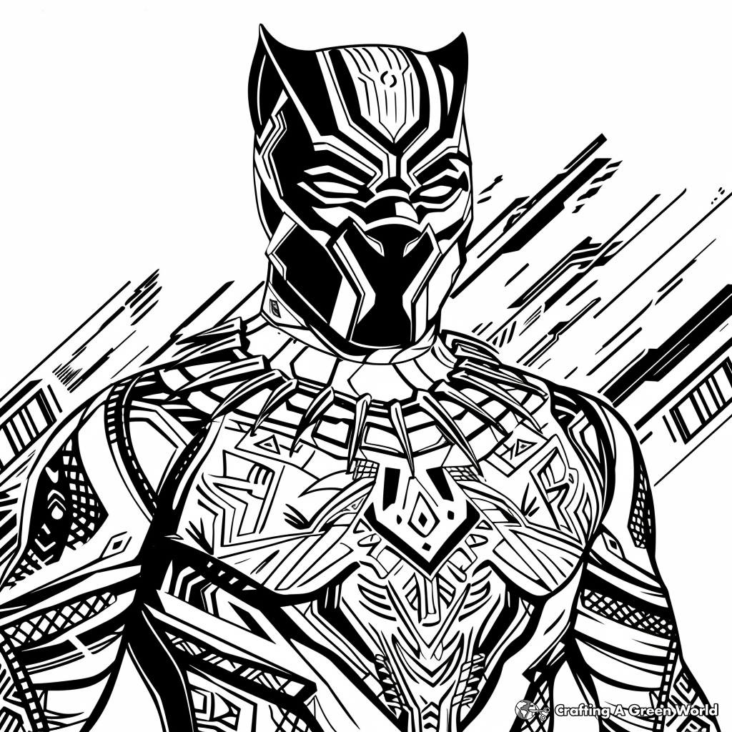 black panther coloring pages