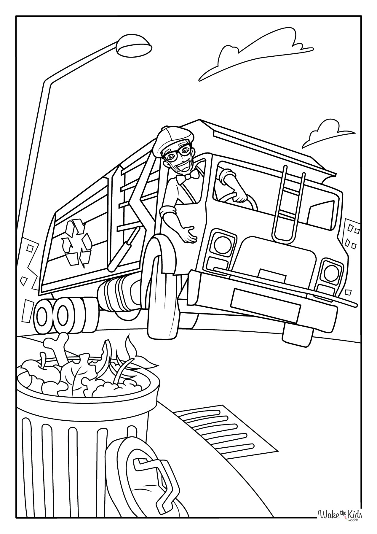 Blippi Coloring Pages Free Printable PDFs WakeTheKids