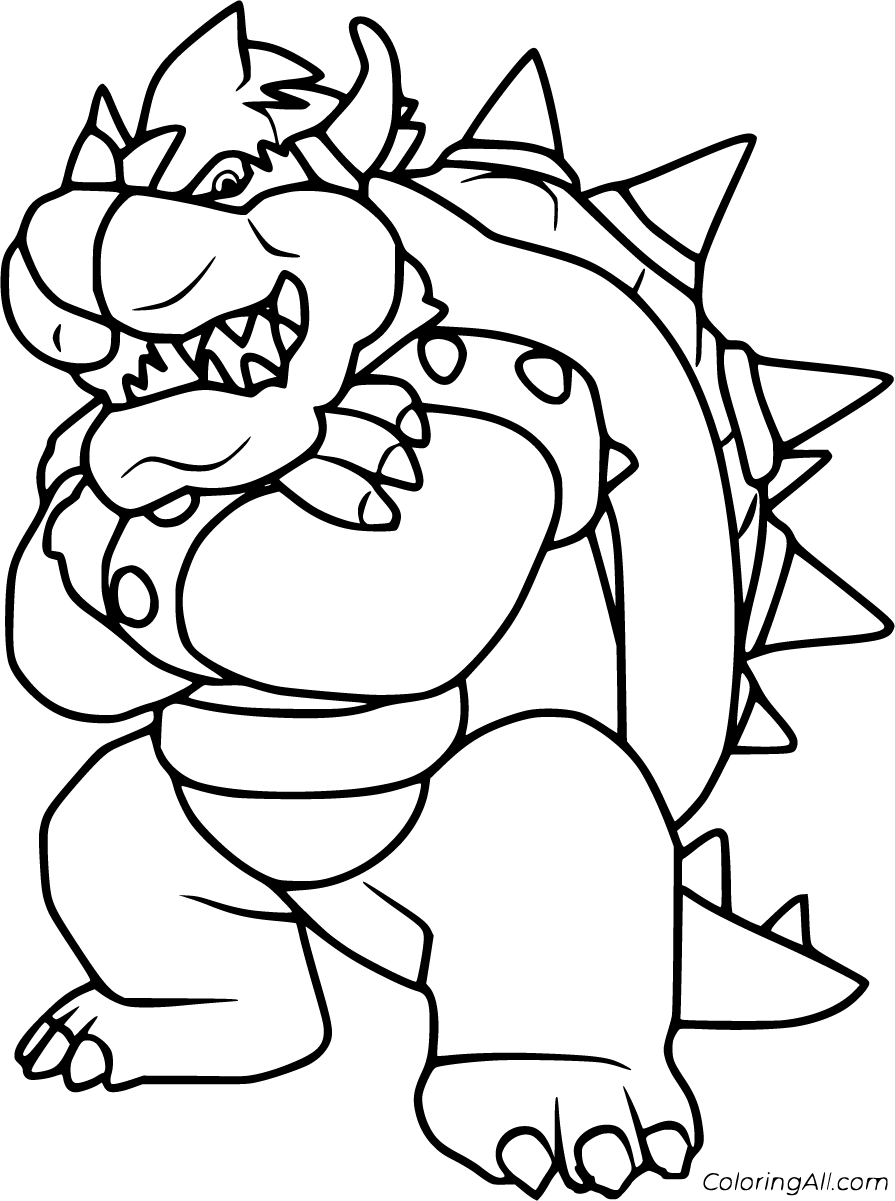 Bowser Coloring Pages 20 Free Printables ColoringAll