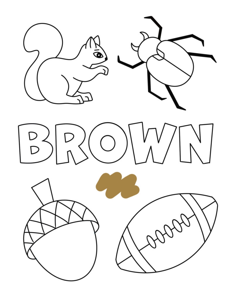 Brown Color Activities And Worksheets For Preschool The Hollydog Blog