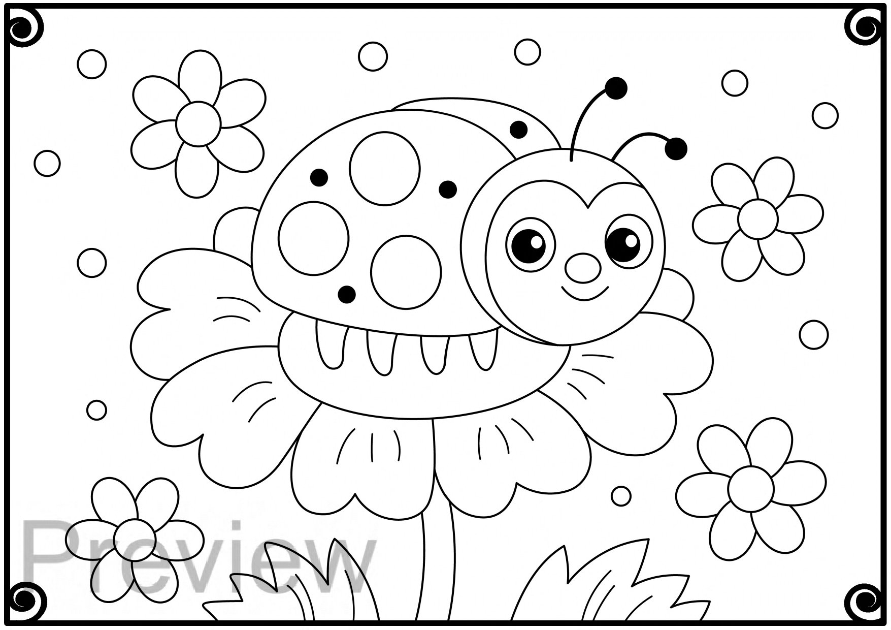 Bugs Coloring Pages Insects Printable Coloring Sheets Spring Activities For Kids PDF Instant Download Etsy