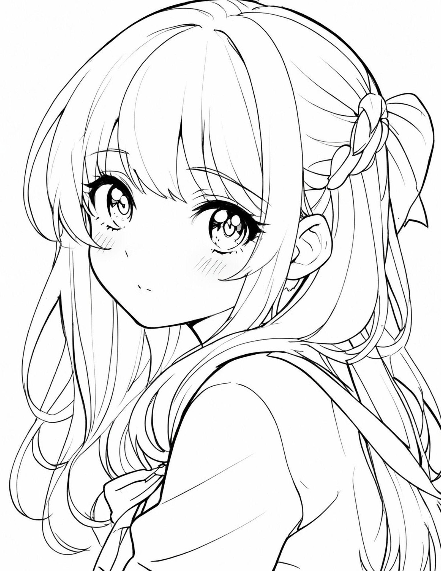 Buy 90 Anime Girl Coloring Pages Adult And Kid Coloring Pages Zen Art Therapy On The Go Printable Digital Instant Download PDF Online In India Etsy