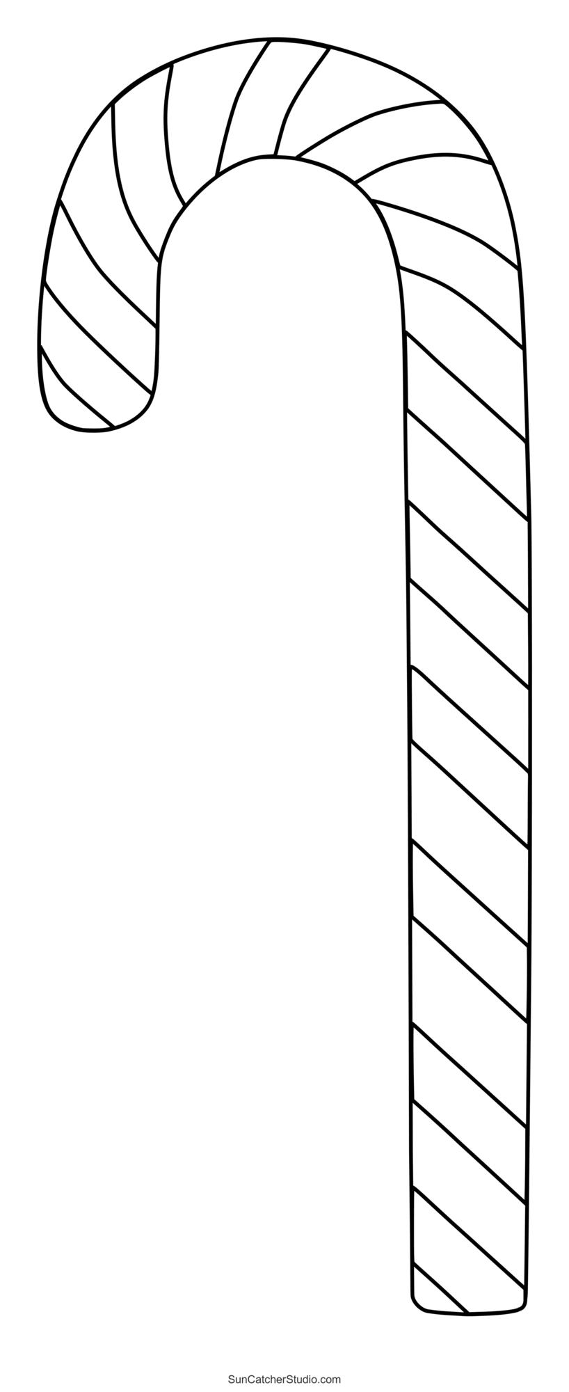 preschool candy cane coloring page
