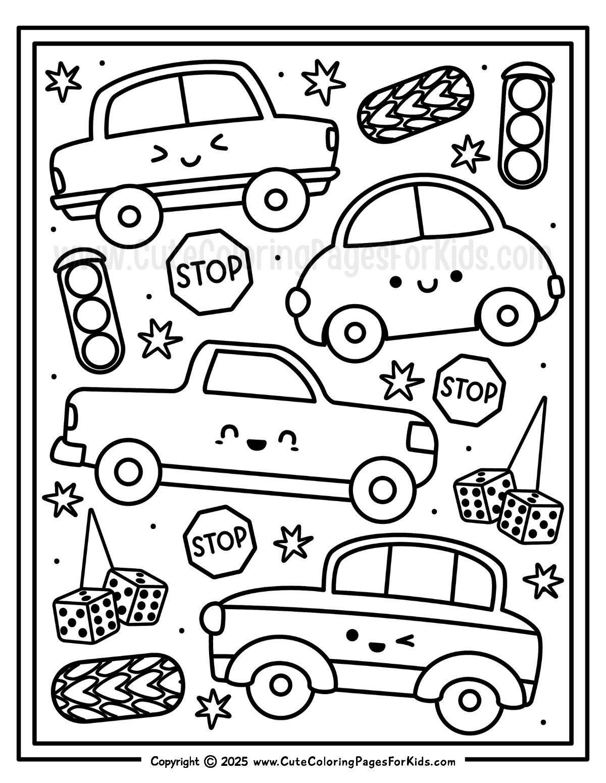 Car Coloring Pages Free Printables Cute Coloring Pages For Kids