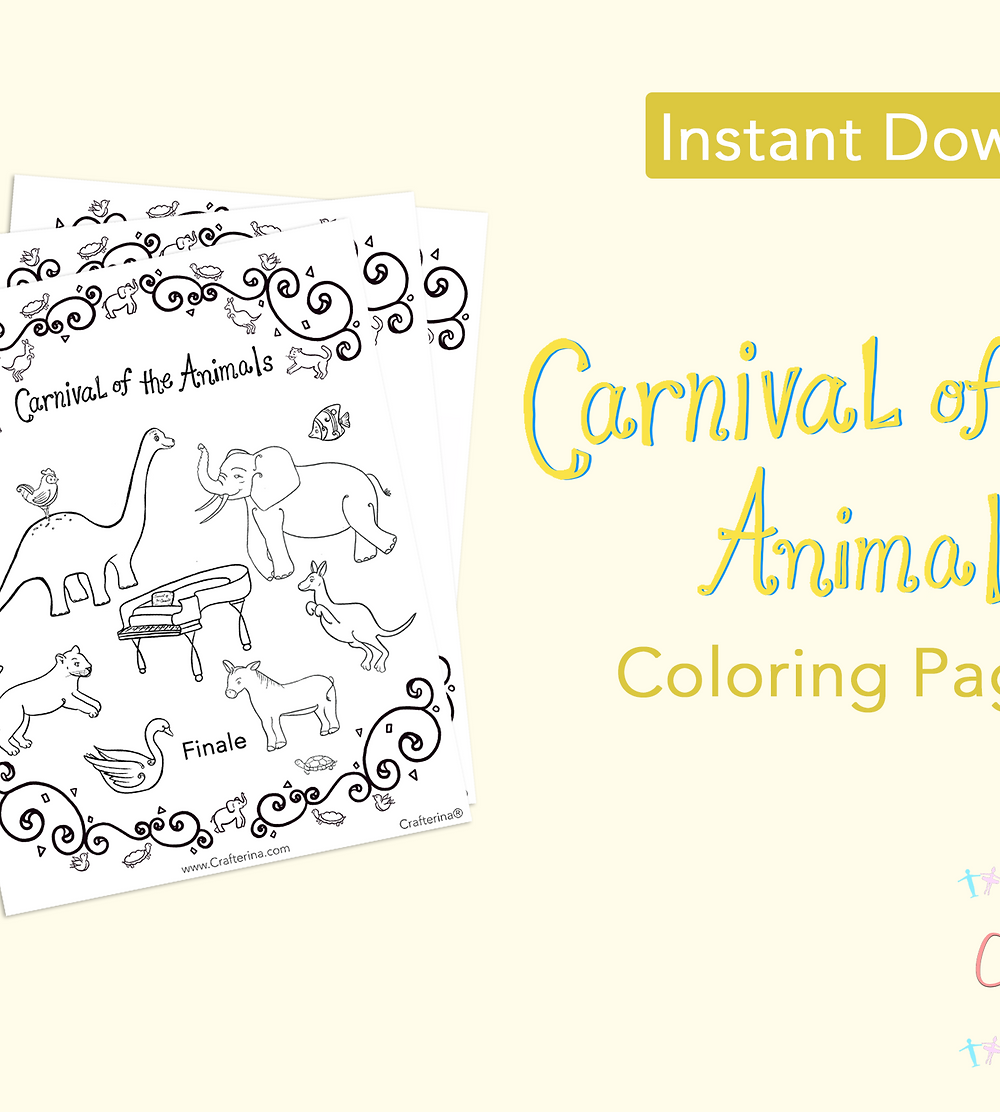 Carnival Of The Animals Coloring Pages Crafterina