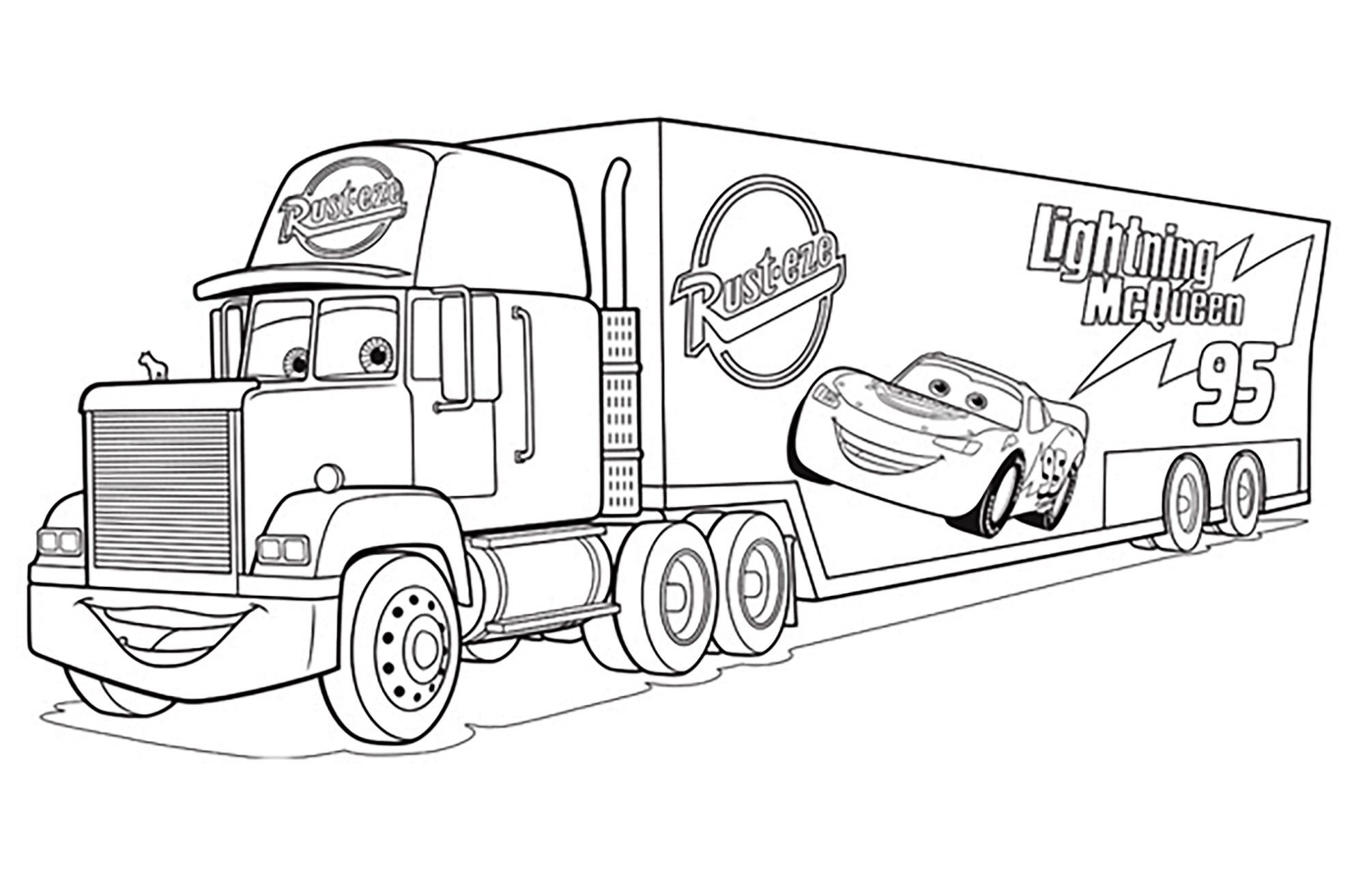 cars movie coloring pages