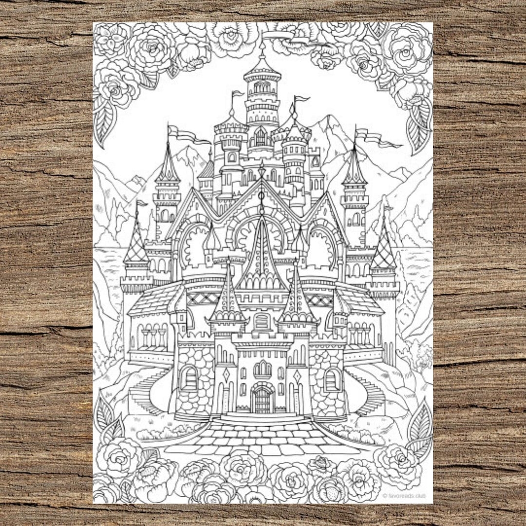 castle coloring pages