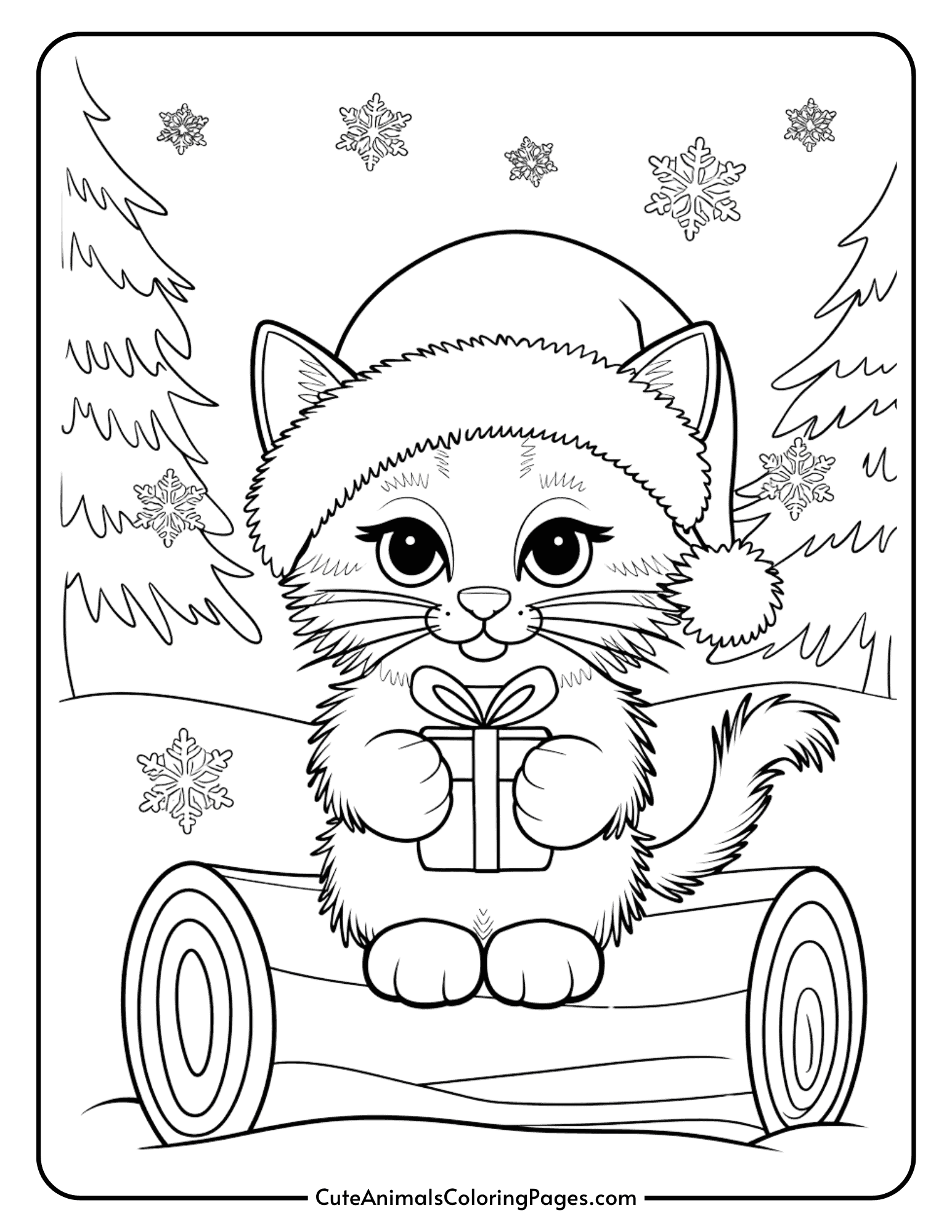 cat coloring pages printable