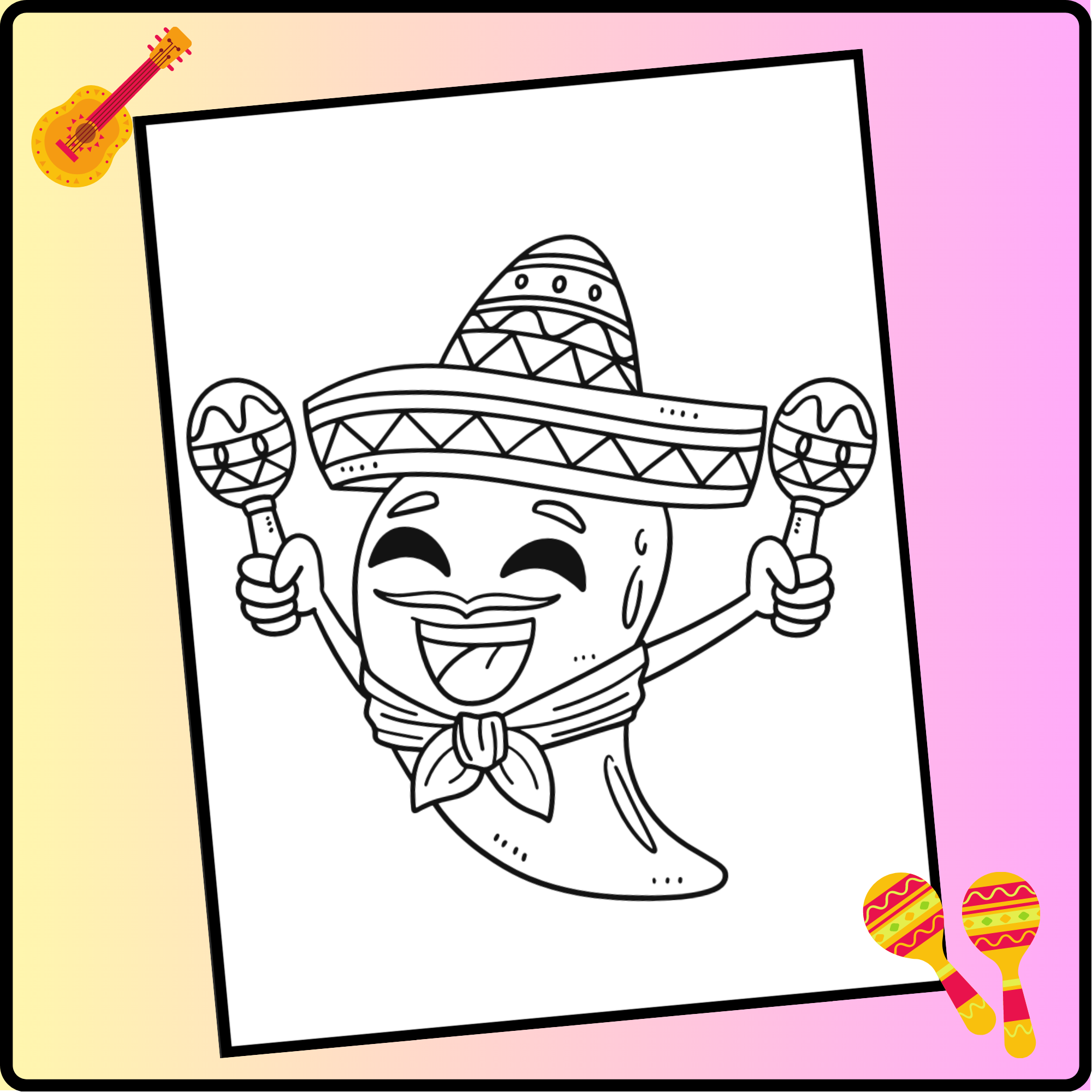 Cinco De Mayo Coloring Sheets Hispanic Heritage Month Made By Teachers