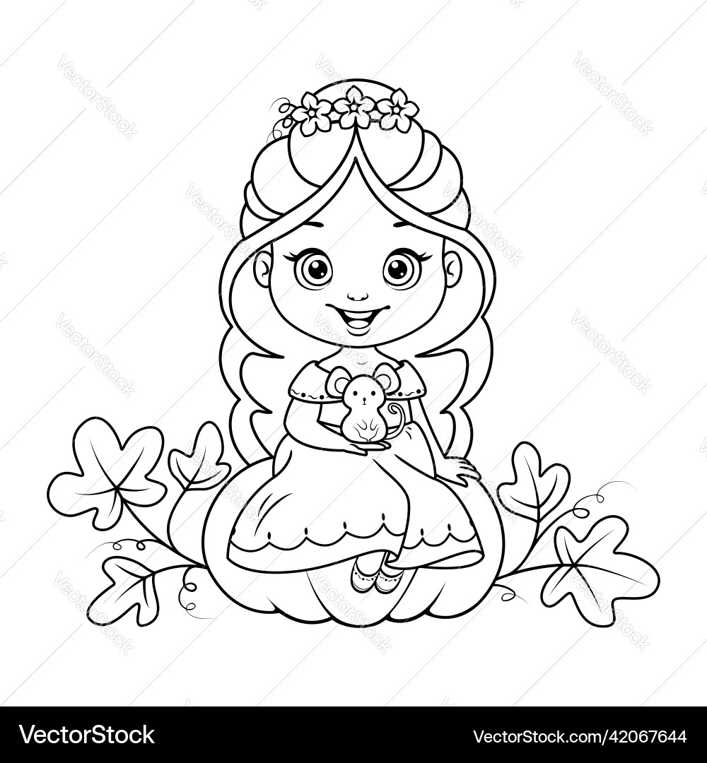 cinderella coloring page