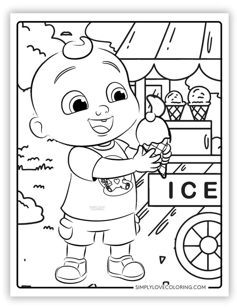 cocomelon coloring page