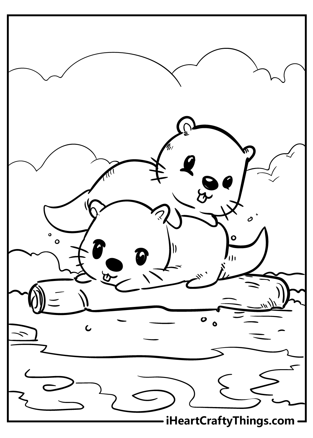 free cute animal coloring pages