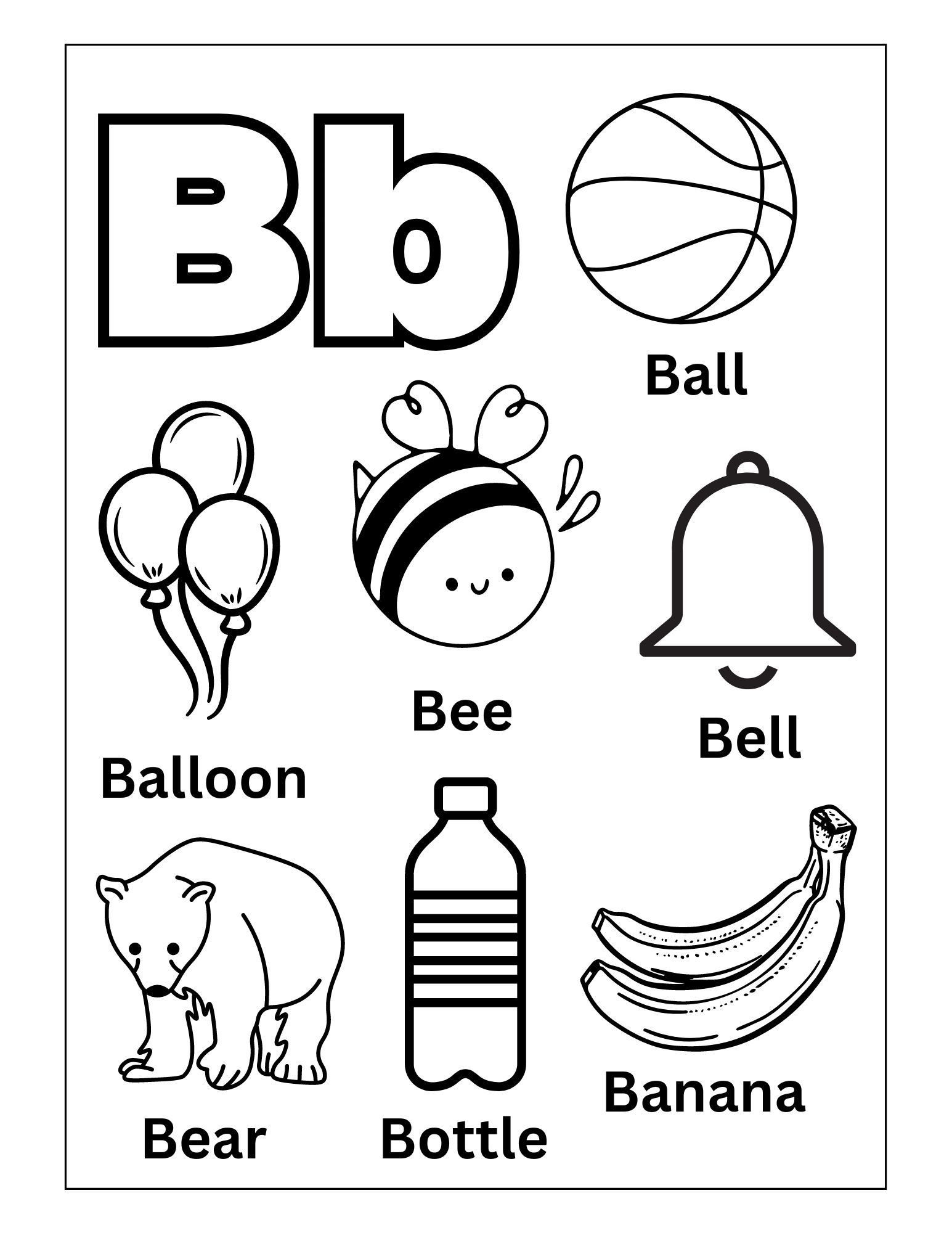 alphabet coloring pages preschool pdf