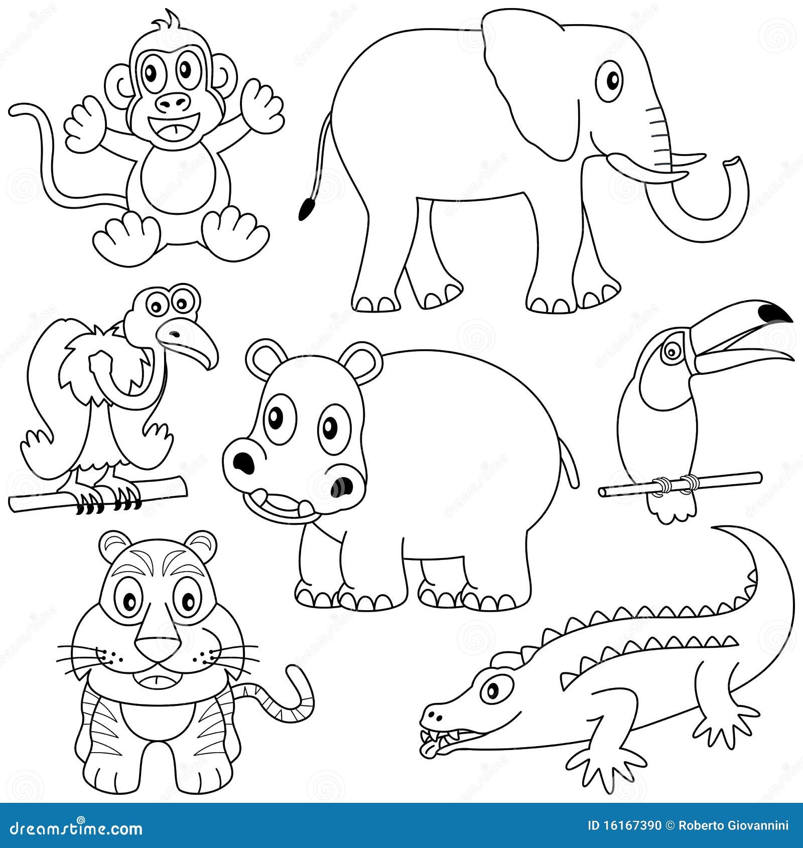 coloring pages african animals